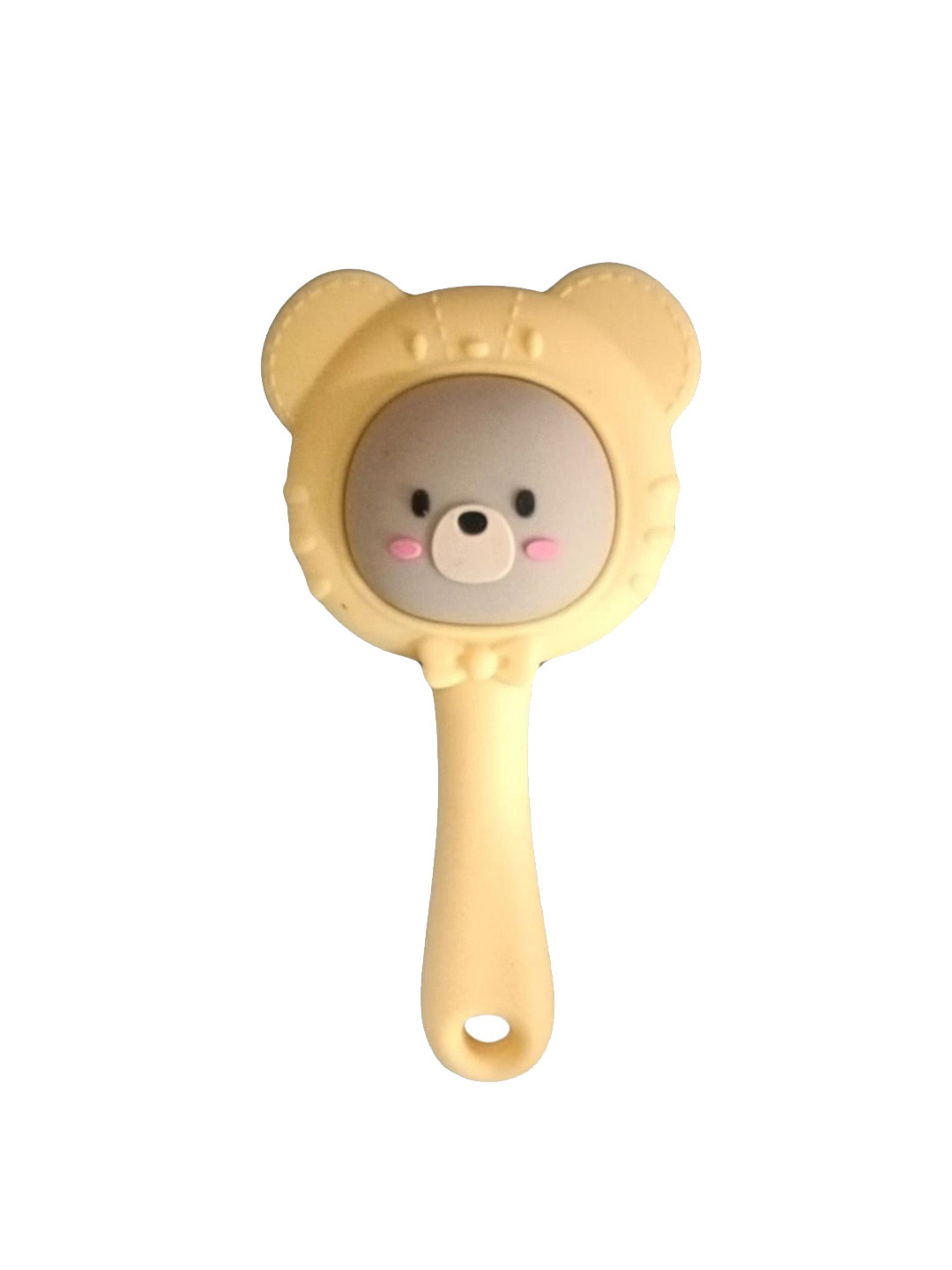 The Little Lookers Yellow & Beige Baby Teether CumRattle