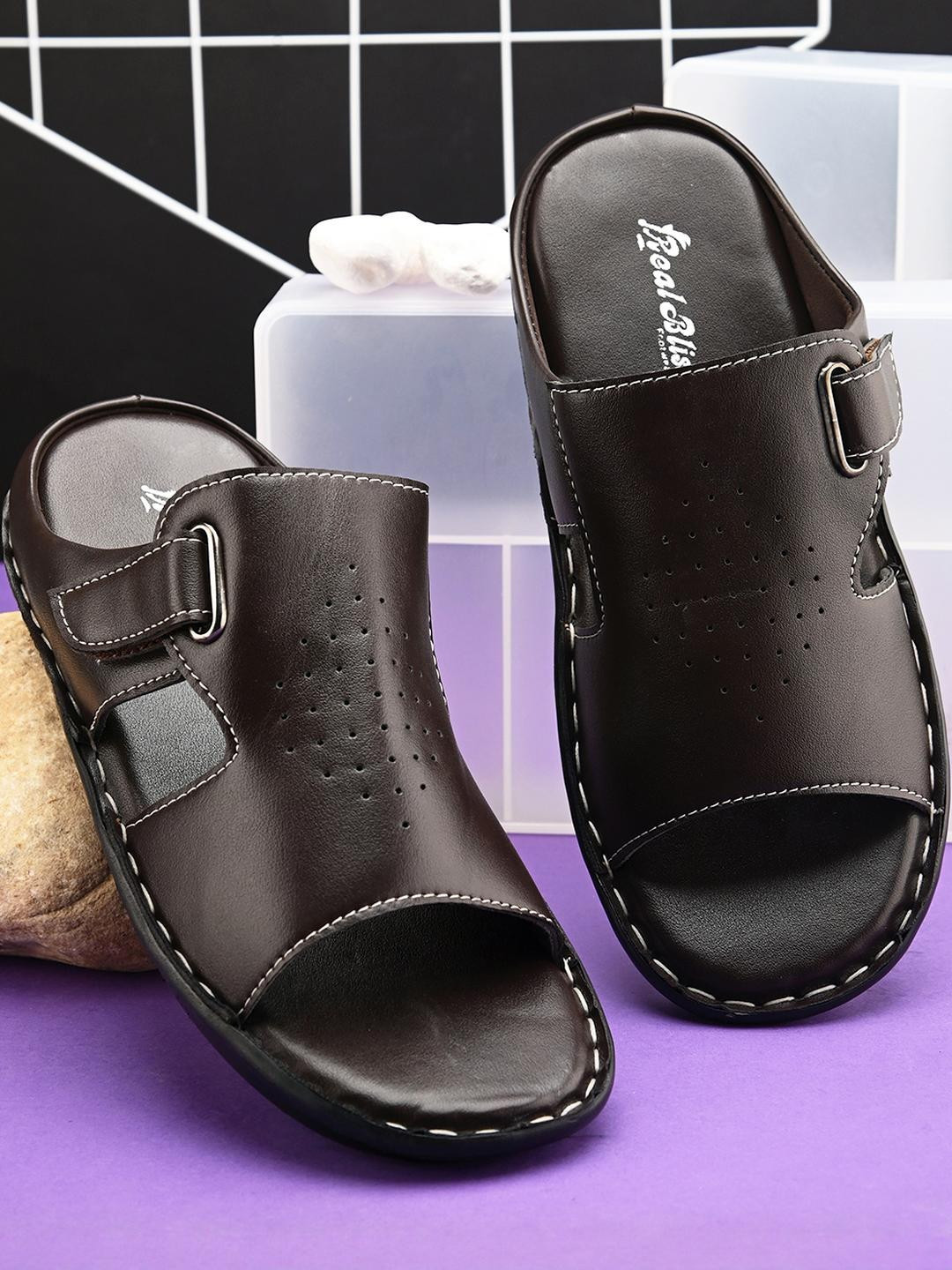 REAL BLISS FOOTWEAR Men Premium Leather Handmade Sandals