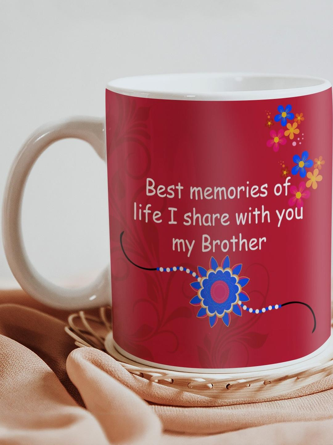 SKYTRENDS Teaware Multicoloured Typography Ceramic Microwave Safe Mug-350ml