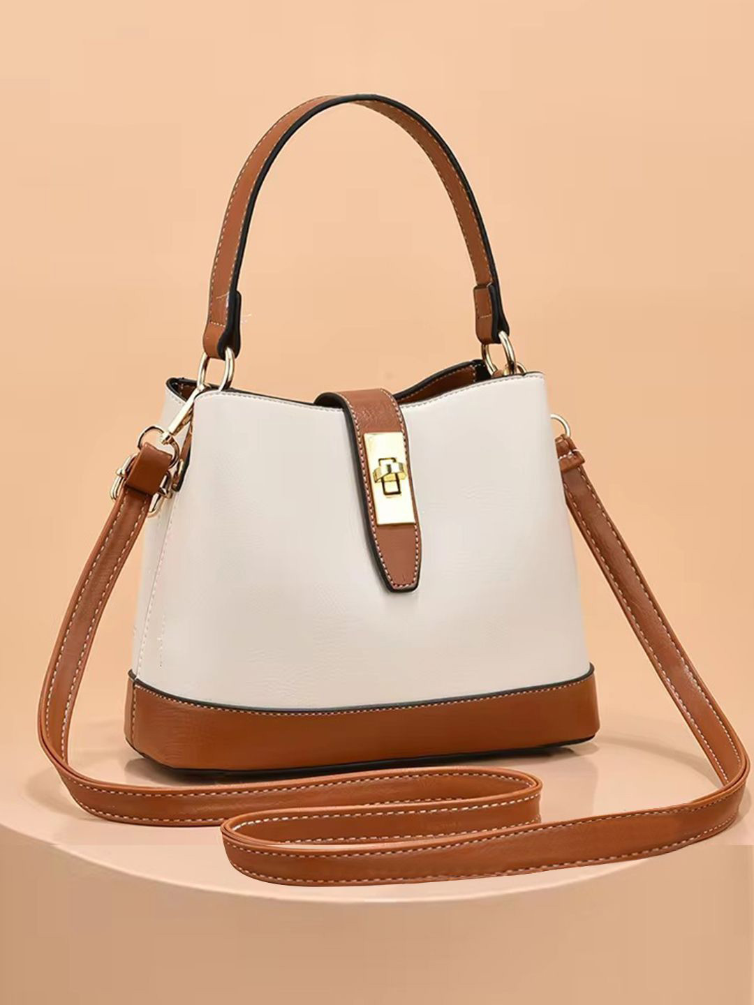 ADISA Women Solid Structured Sling Bag
