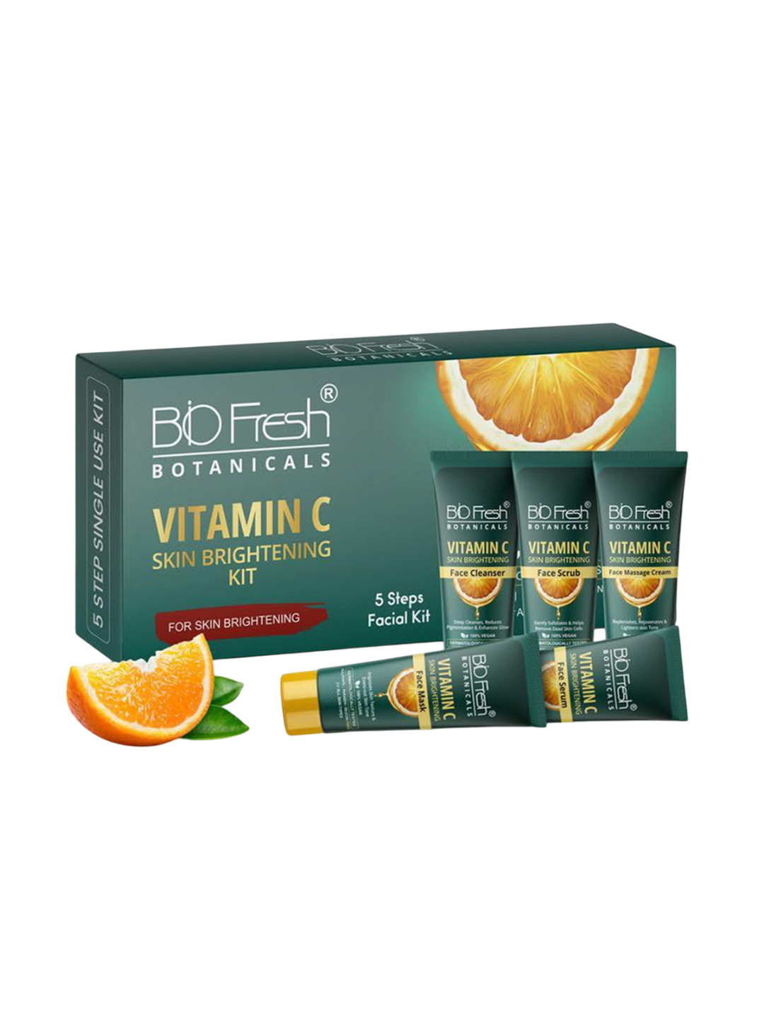 BIOFRESH 5-Step Vitamin-C Skin Brightening Facial Kit - 46 g