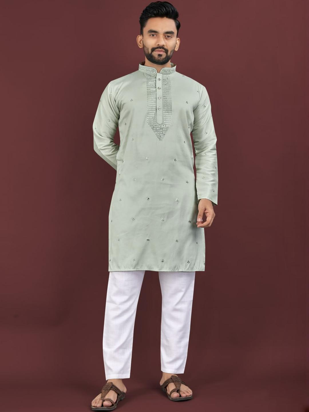 Sequence Embrodery Kurta Pajama set