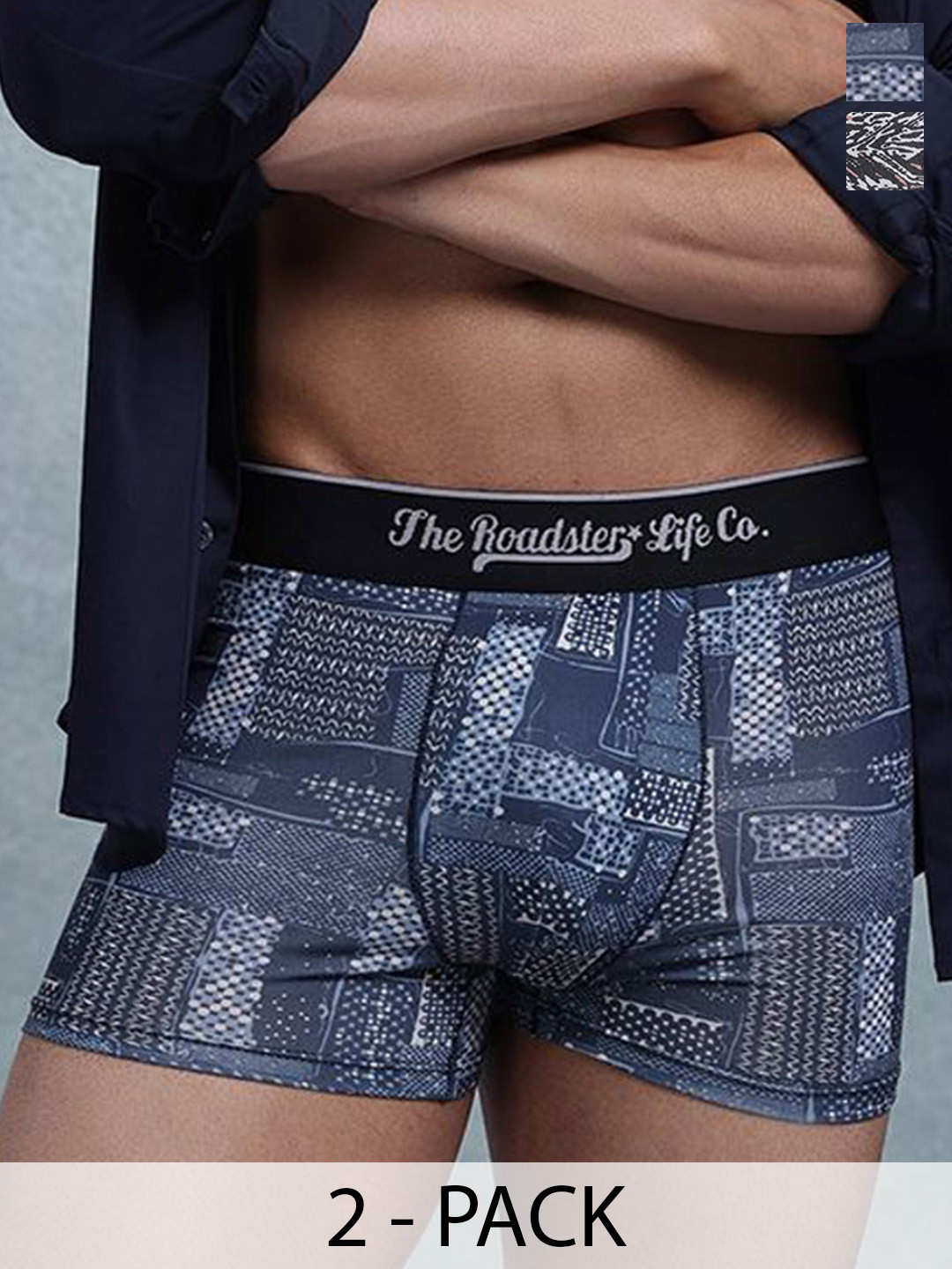 The Roadster Lifestyle Co Pack Of 2 Printed Trunks-PACK OF 2-PV-Print-RO16-RO17-S