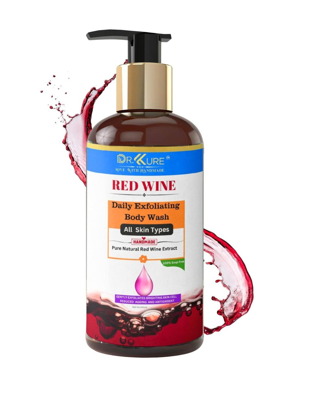 Dr. Kure Naturals Handmade Red Wine Body Wash -300 ml
