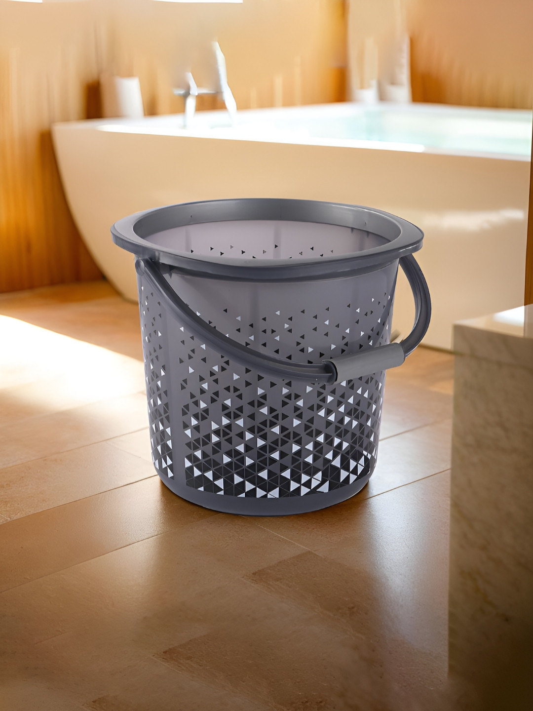 Aura Black Multi-Purpose 18 Litre Water Bucket for Washing Clothes Water Storage Container