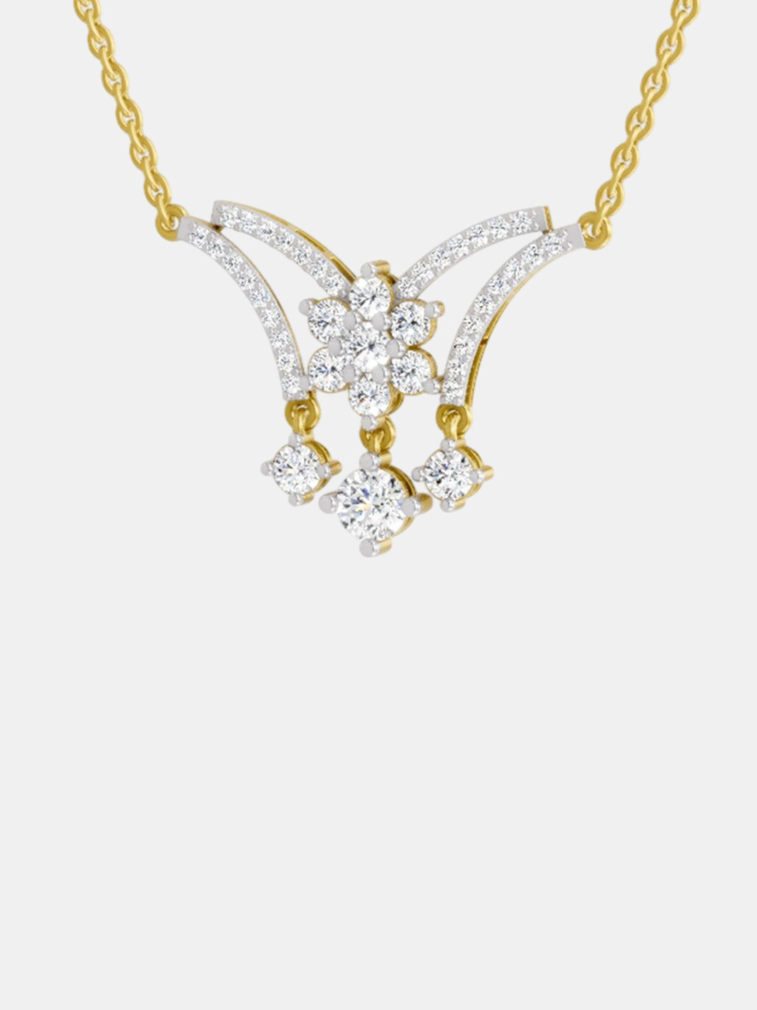 Sparkles 14KT Necklace And Chains Diamond 1.35 Carat