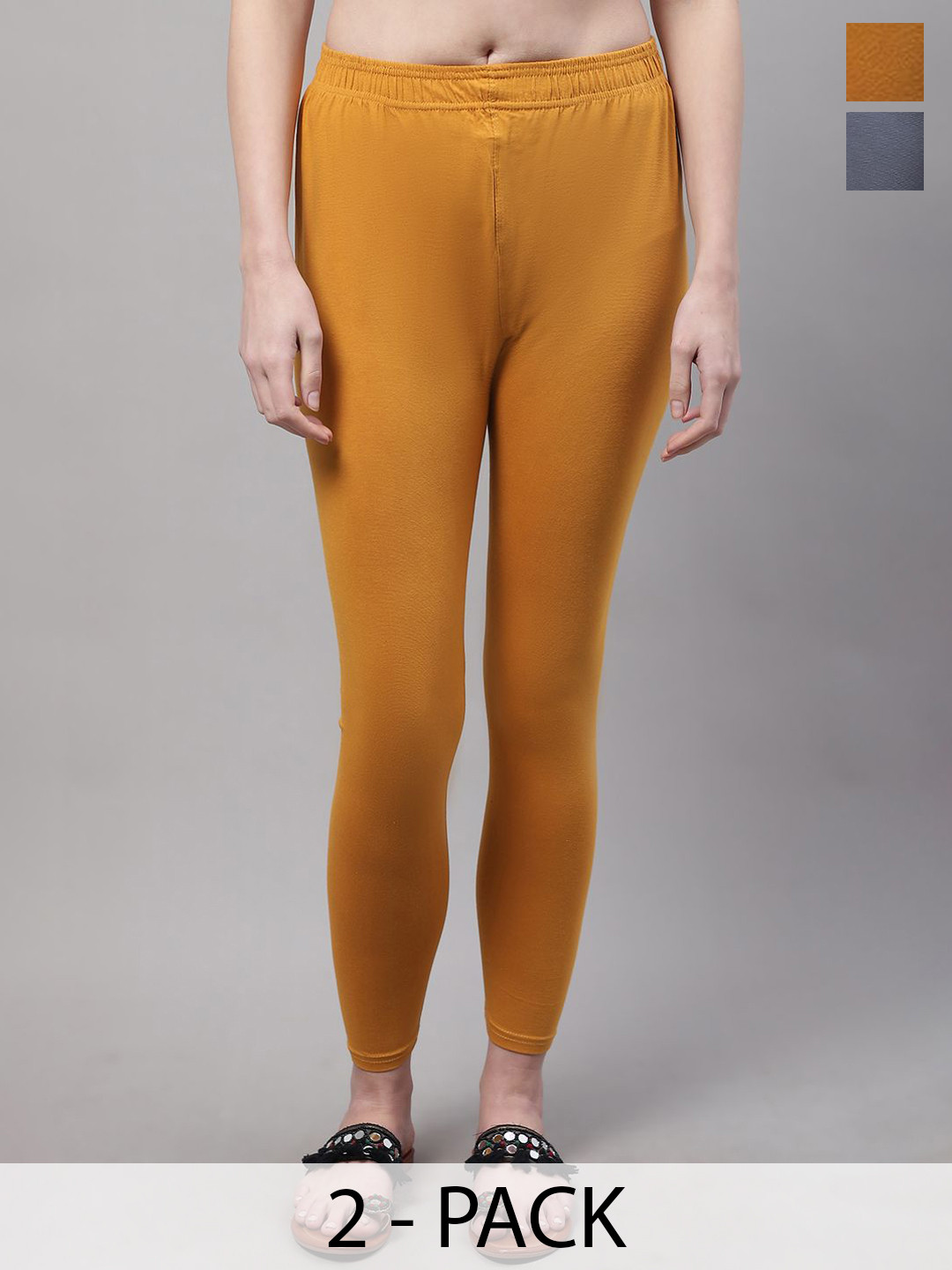 Valles365 by S.C. Pack Of 2 Ankle Length Leggings