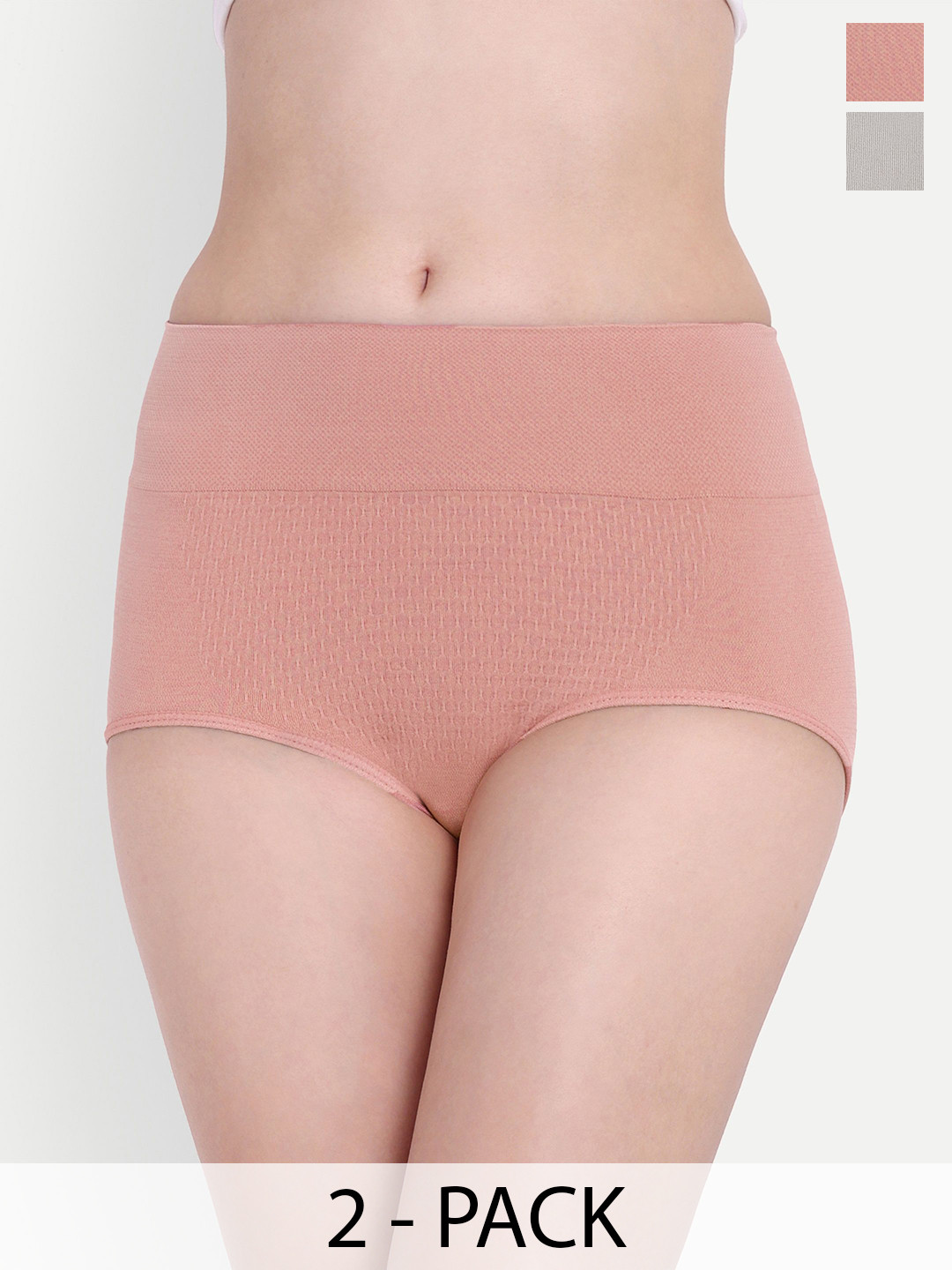 Trulymart Pack Of 2 Seamless High Waist Tummy Tucker Shapewear