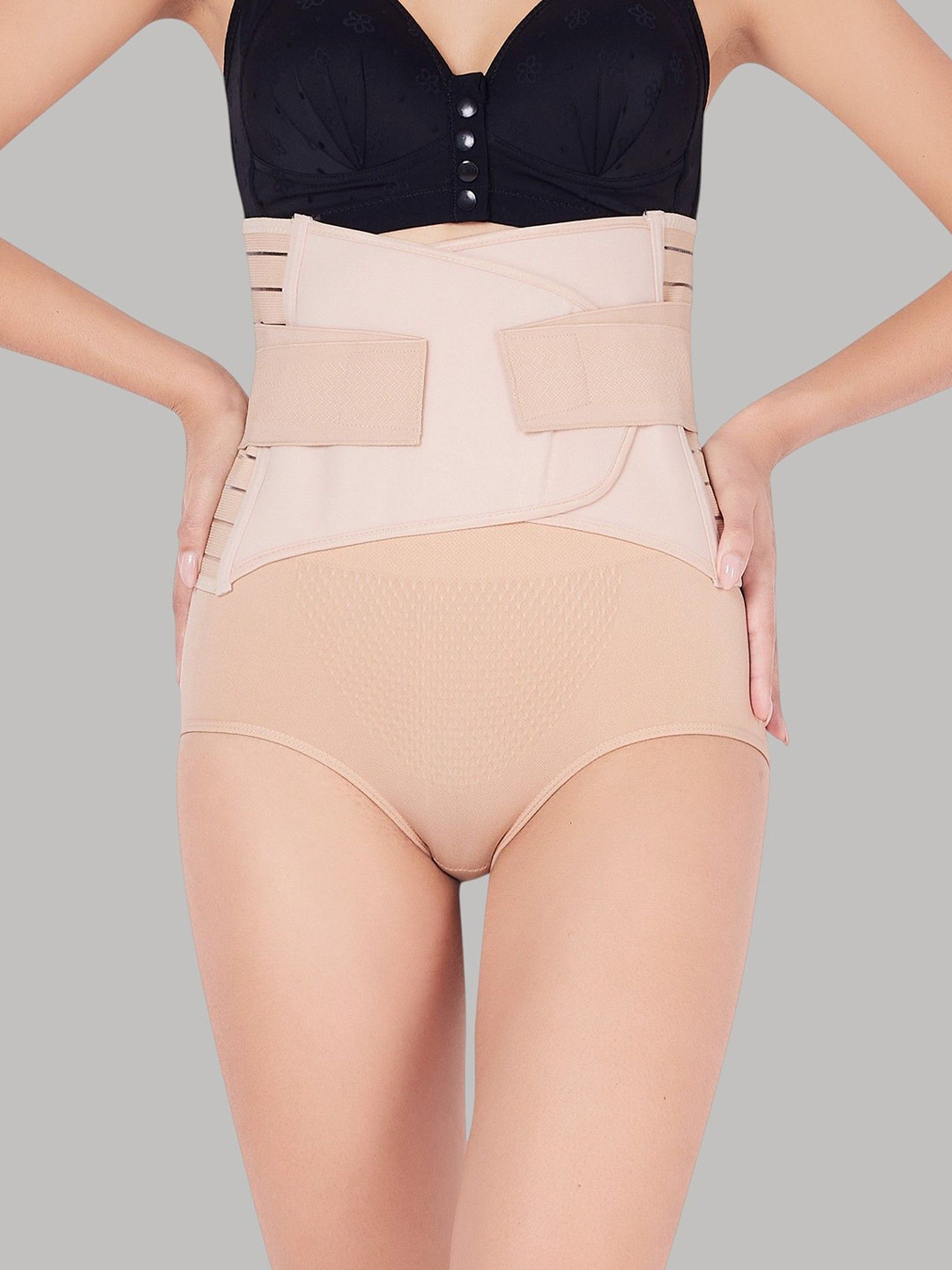 PLUMBURY Post Pregnancy Recovery Waist Trimmer Tummy Control Shapewear Belt
