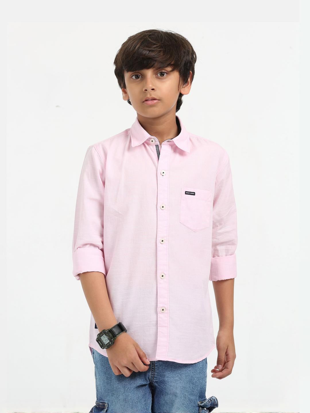 Rocket Science Boys Classic Slim Fit Casual Shirt