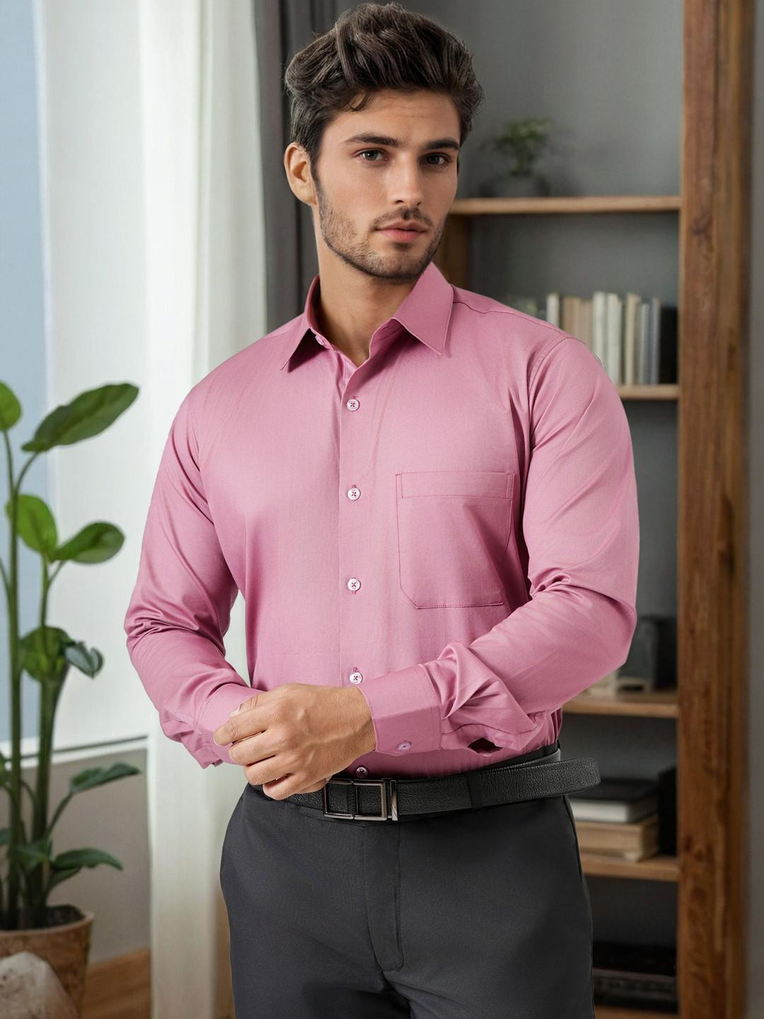 Haute Tissue Antique Blush Cavalry Twill Formal Shirt