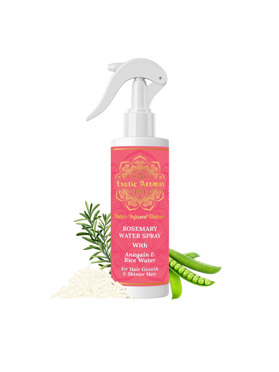 EXOTIC AROMAS Rosemary Water Spray With Rice Water & Anagain For Hair Growth - 100 ml