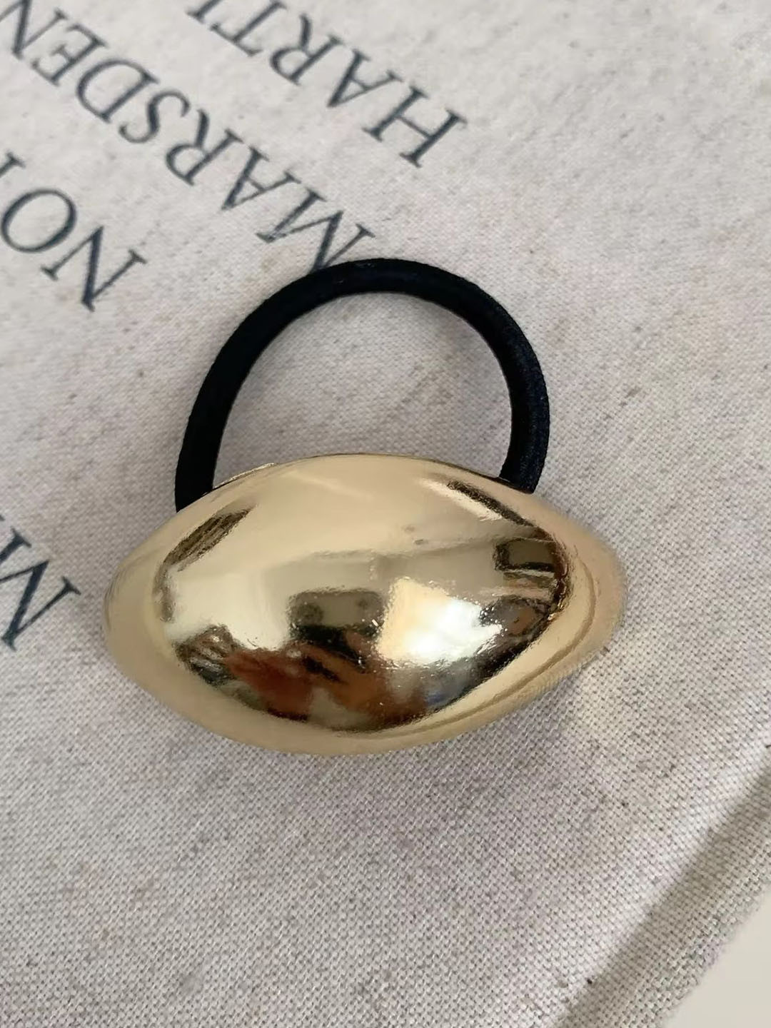 Radhya Accessories Women Luxe Loop Metallic Ponytail Holder