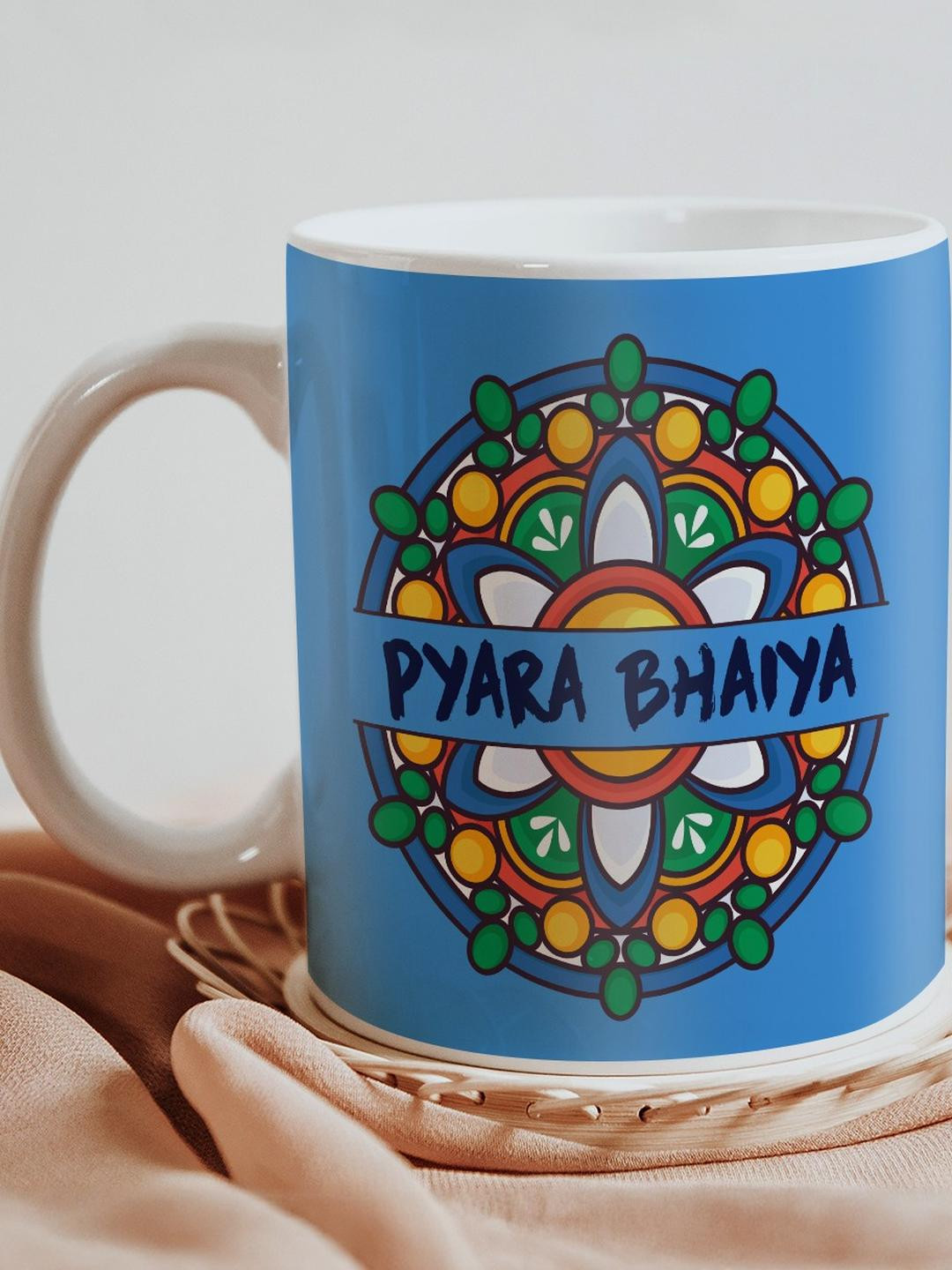 SKYTRENDS Daisy Multicoloured Typography Ceramic Microwave Safe Mug-325ml