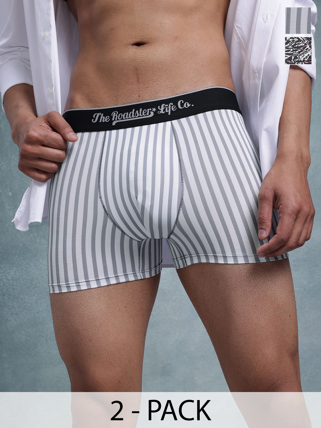 The Roadster Lifestyle Co Pack Of 2 Printed Trunks-PACK OF 2-PV-Print-RO16-RO19-S
