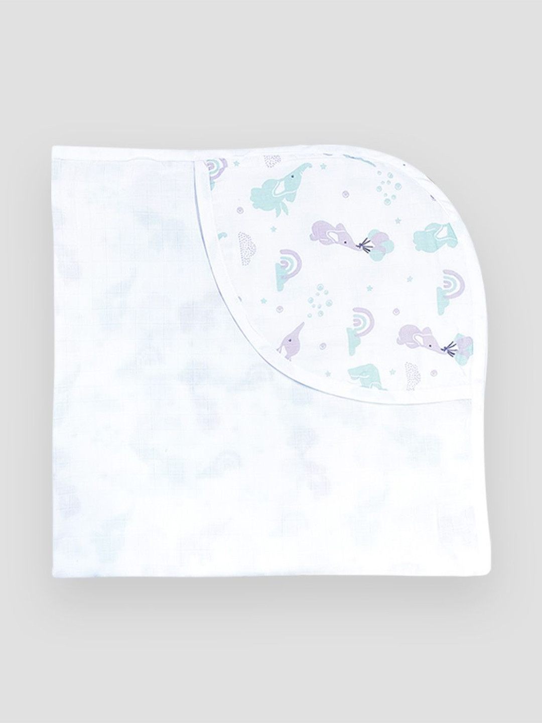 YUV Infants 7Pcs Pure Organic Cotton Muslin Baby Apparel Gift Set