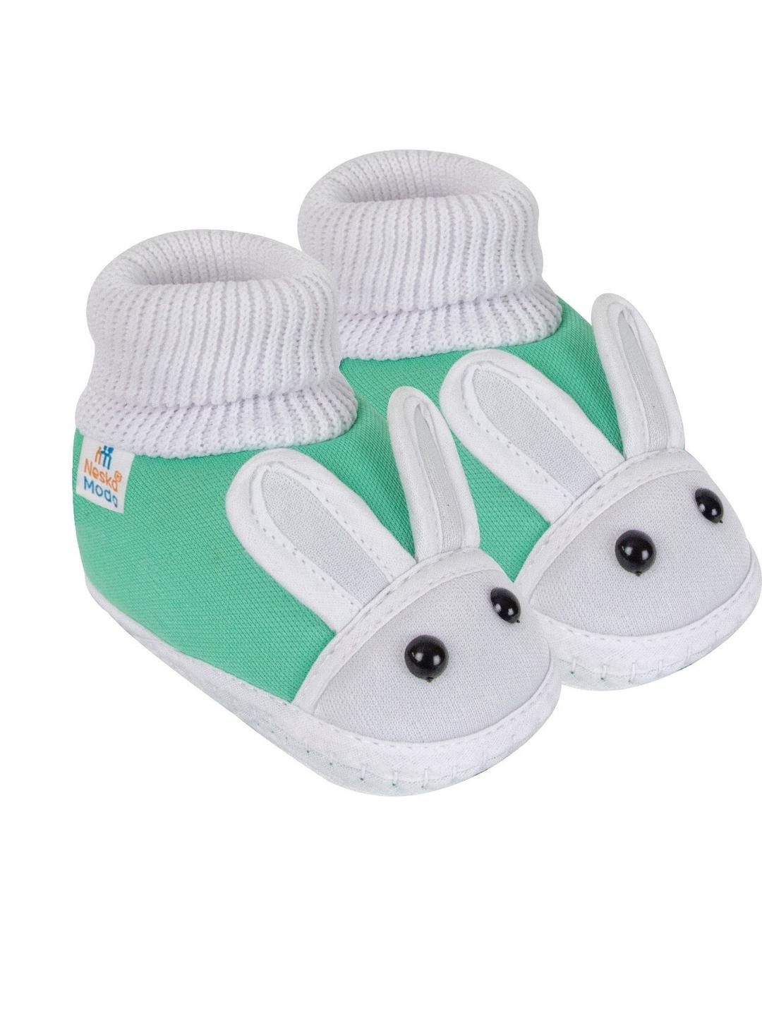 NESKA MODA Rabbit 12 To 18 Months Non Slip Soft Cotton Unisex Baby Booties