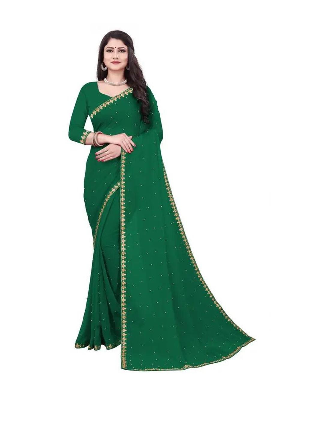 Moda Rapido Embellished Beads and Stones Art Silk Saree