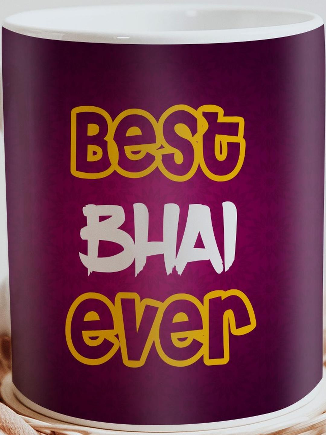 SKYTRENDS Bricked Shaped Multicoloured Typography Ceramic Handmade Mug-325ml