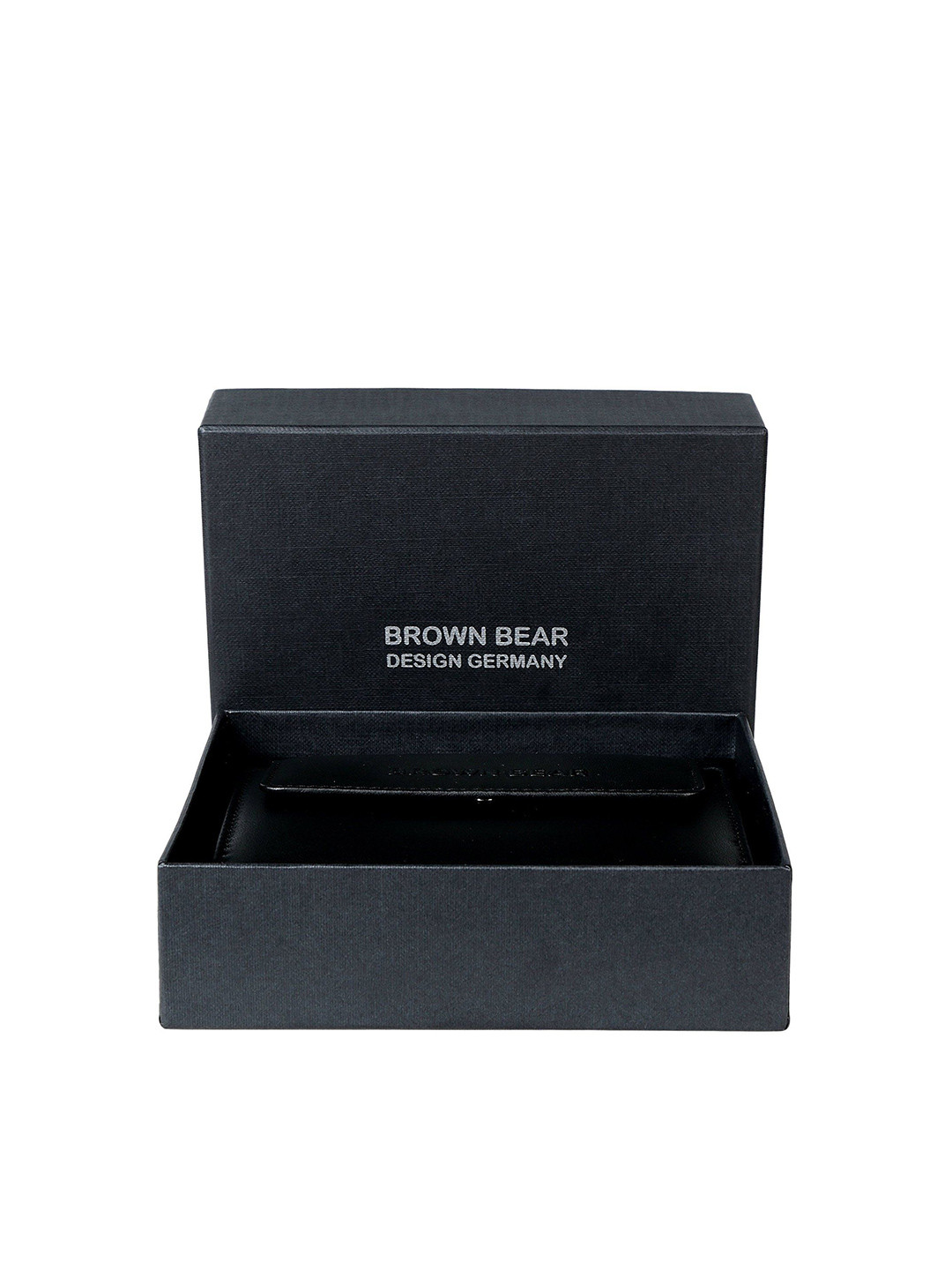 BROWN BEAR Women Black Leather Rfid Blocking Wallet