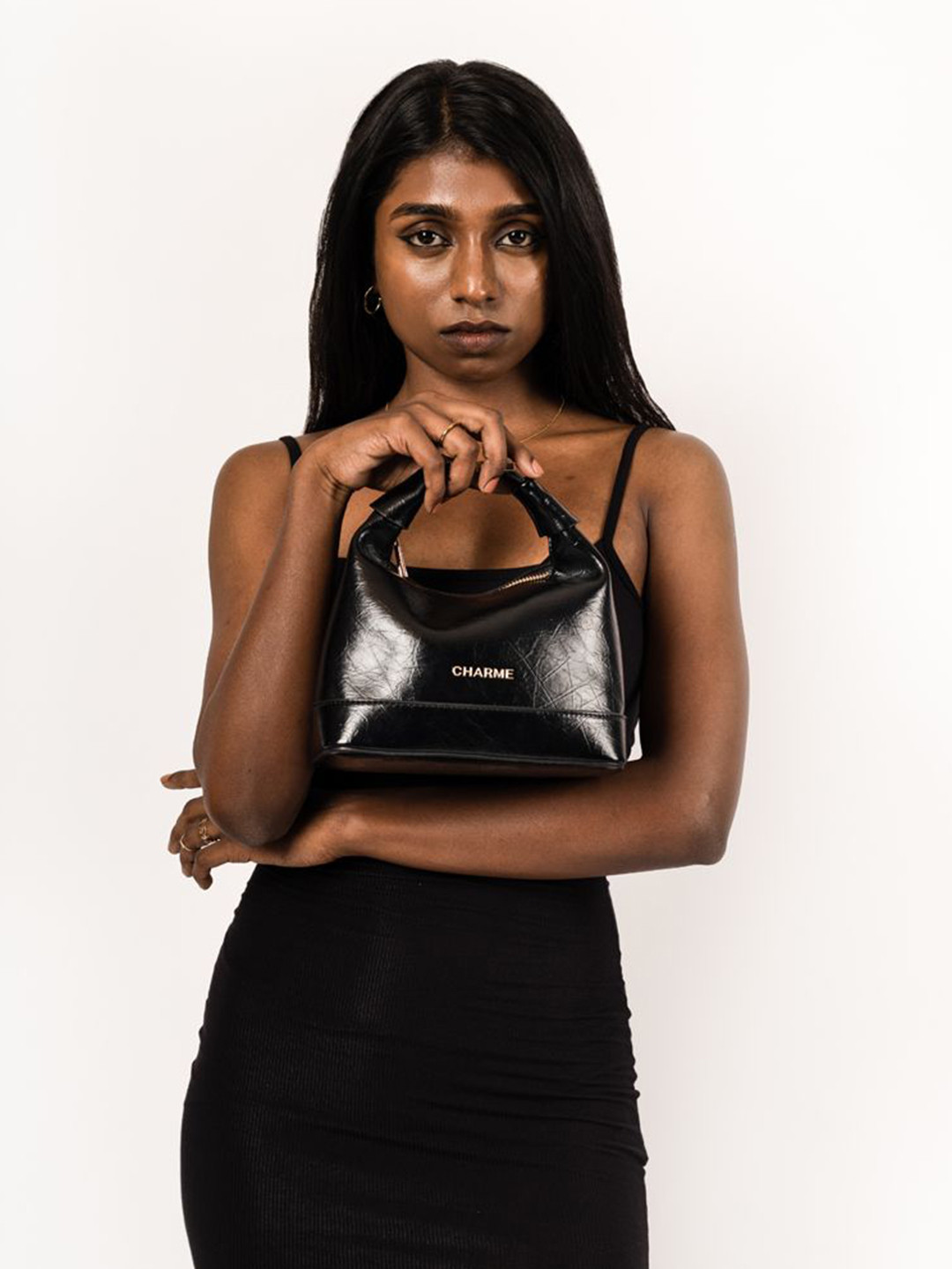 Charme Structured Handheld Bag