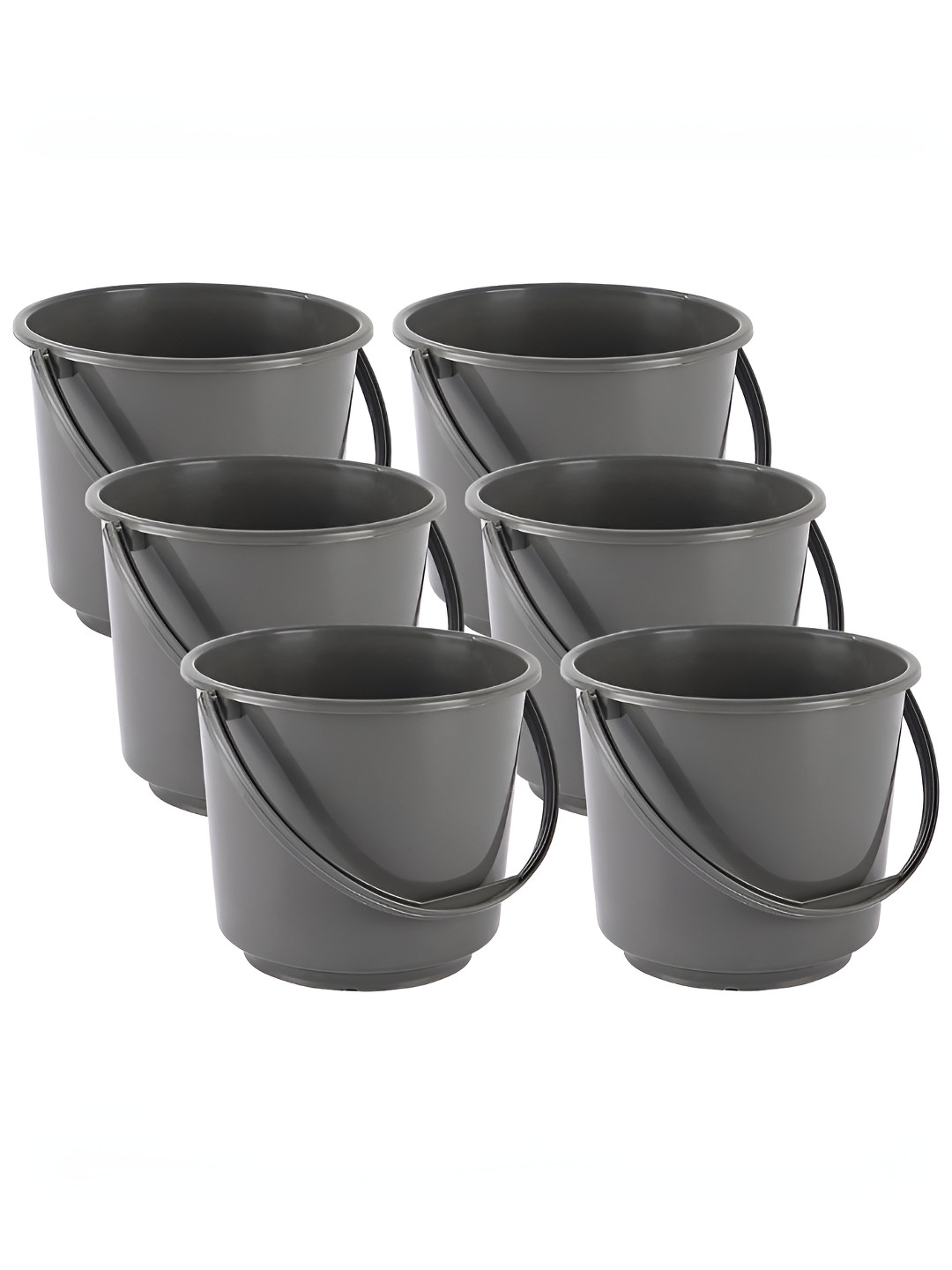 Aura Grey 6 Pieces Buckets - 5000 ml Each