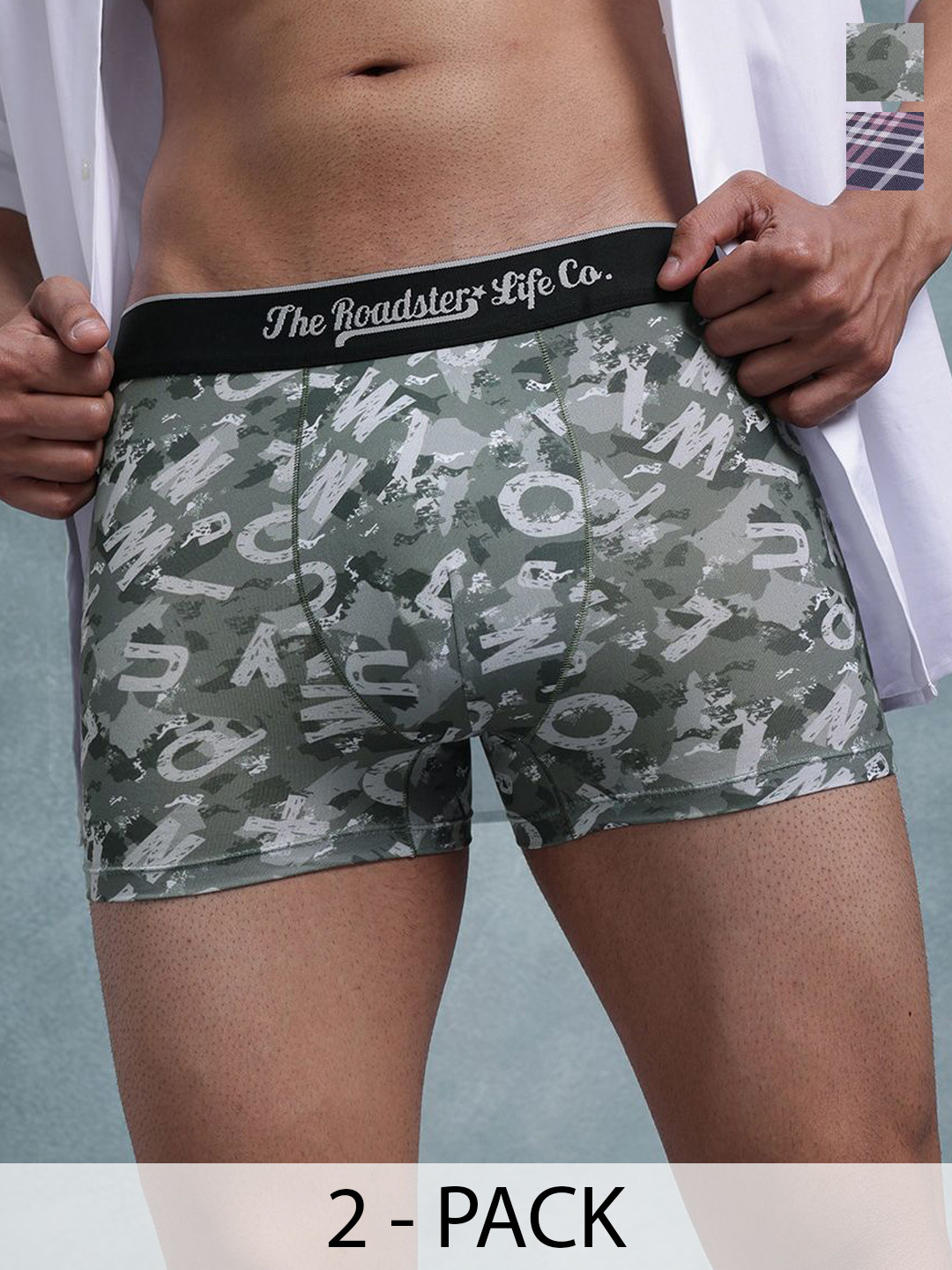 The Roadster Lifestyle Co Pack Of 2 Printed Trunks-PACK OF 2-PV-Print-RO18-RO20-S
