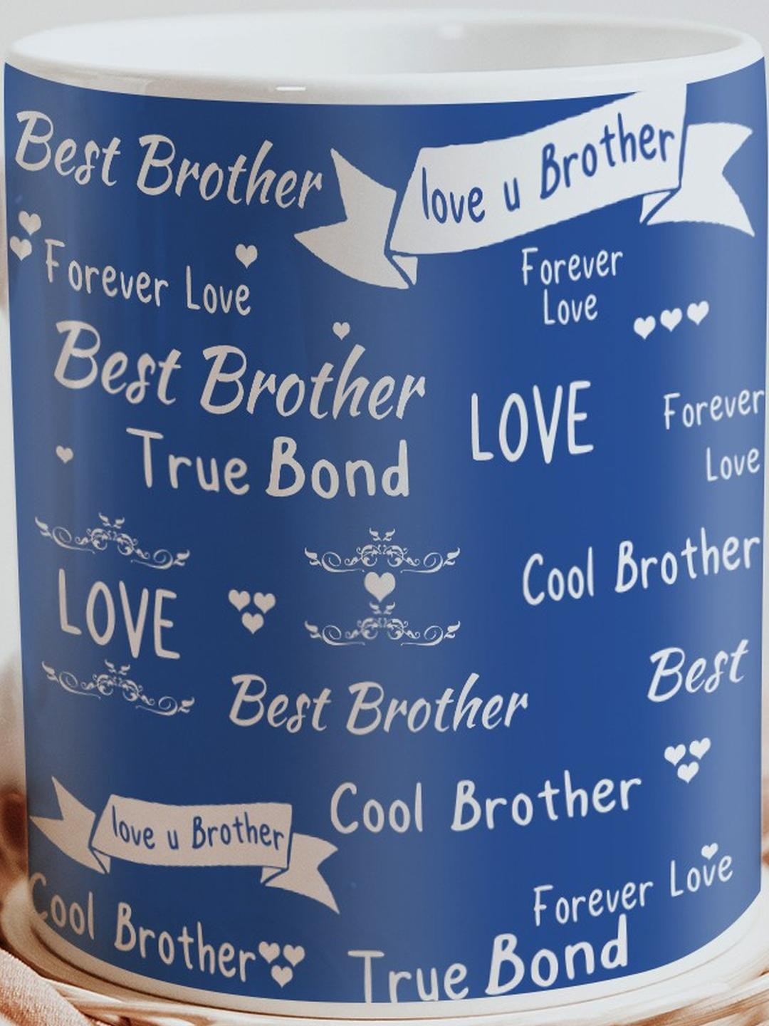 SKYTRENDS Haryana Doodle Artwork Multicoloured Typography Ceramic Microwave Safe Mug-330ml