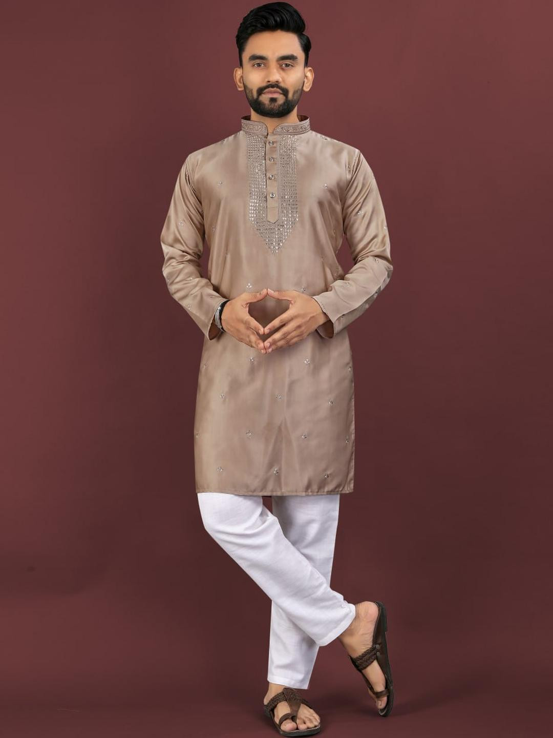 Sequence Embrodery Kurta Pajama set