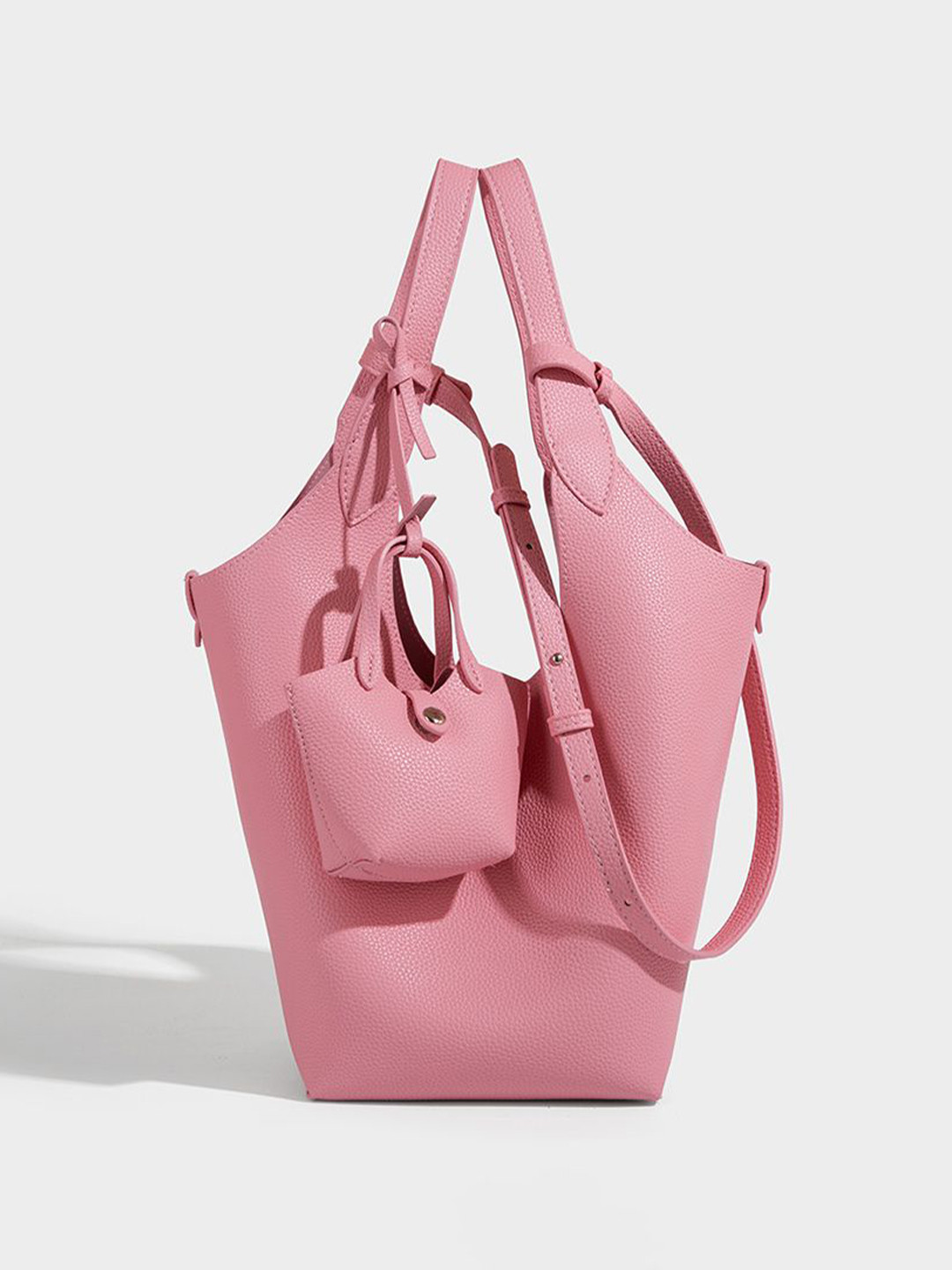 RAVE PU Bucket Hobo Bag With Tasselled