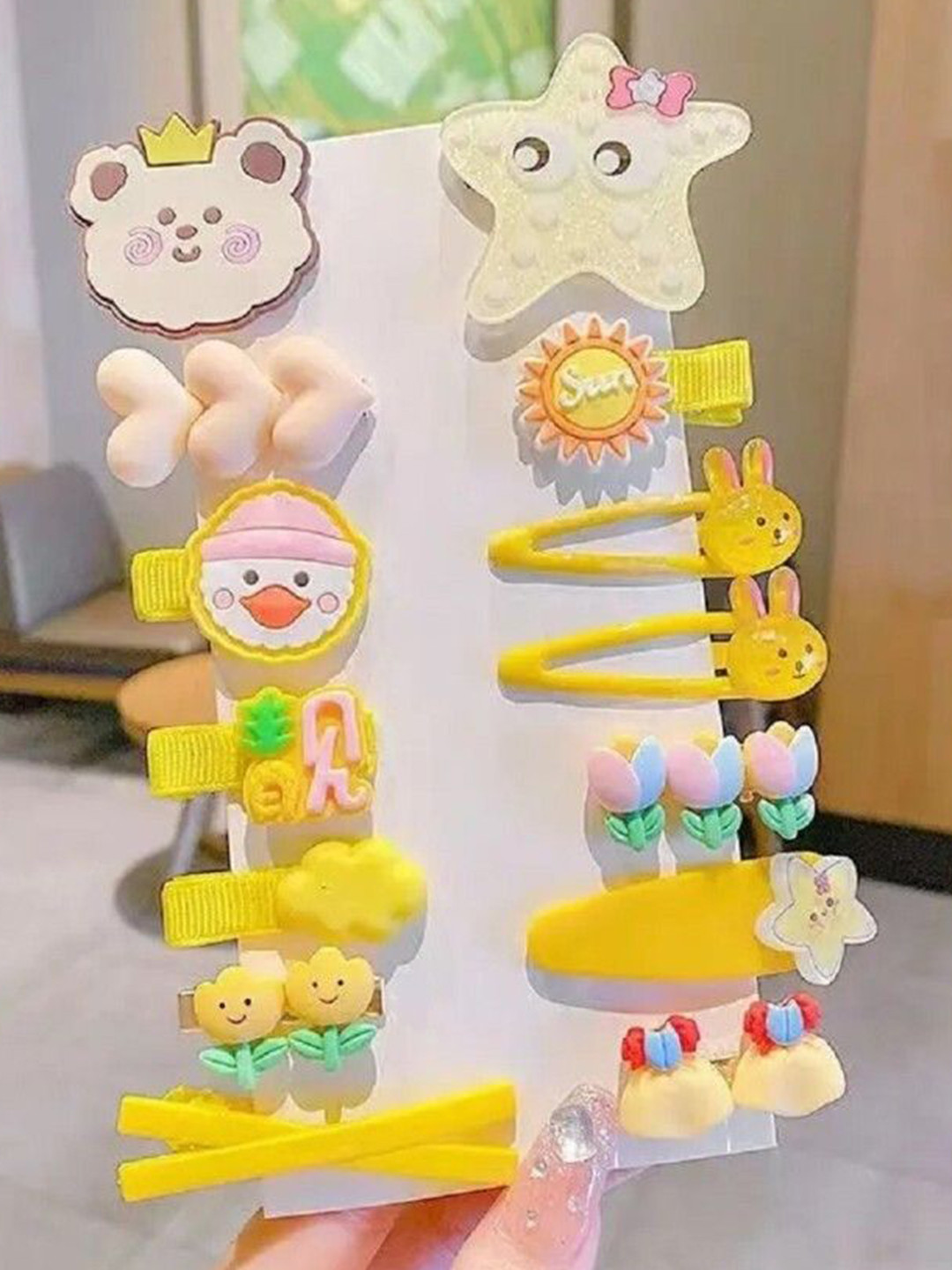 DIVASTRI Women Alligator Hair Clip Set