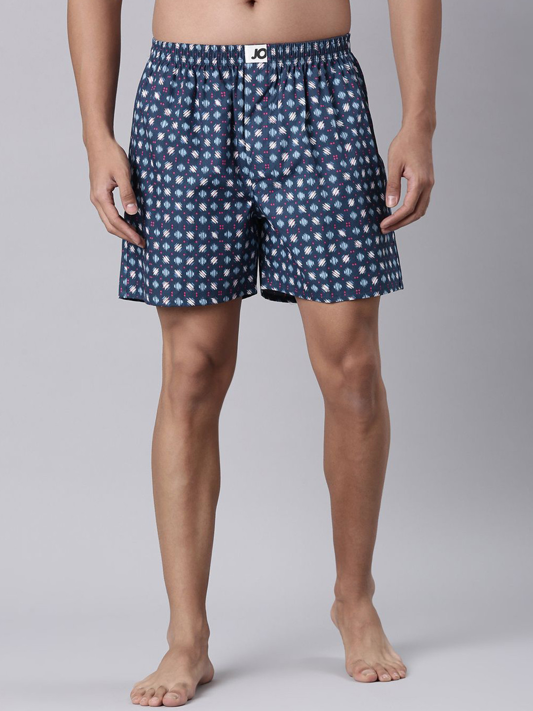 Joven Printed Pure Cotton Side Pocket Boxers 25JB1P-NG
