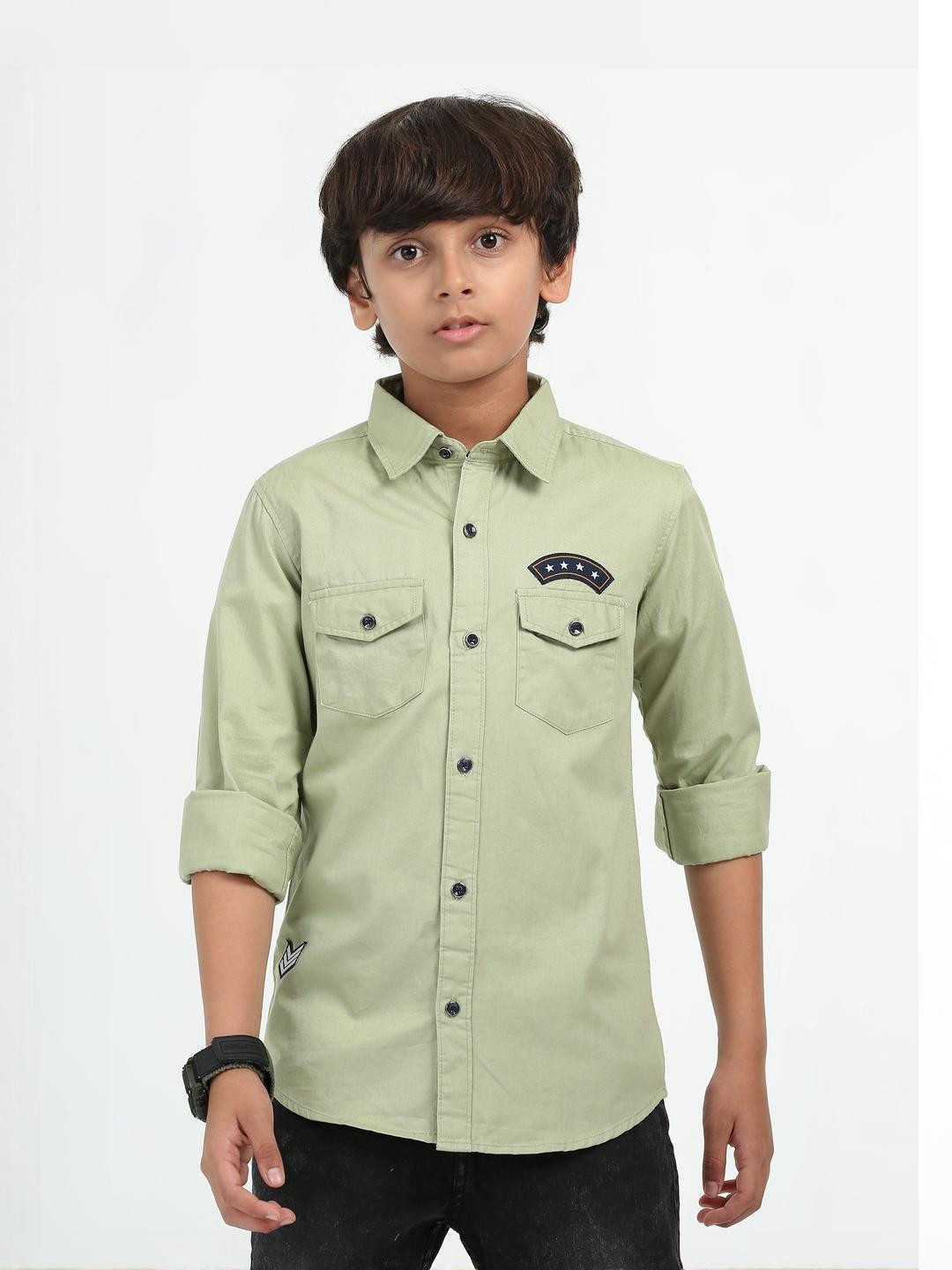 Rocket Science Boys Classic Slim Fit Casual Shirt