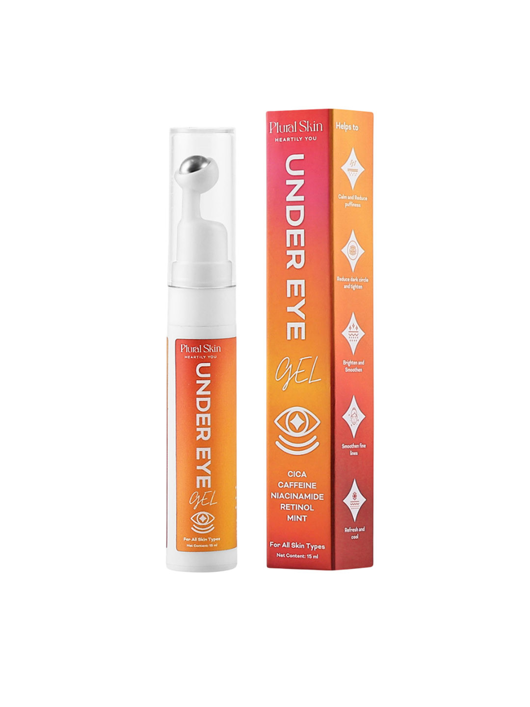 Plural Skin Under Eye Gel With Niacinamide & Retinol - 15 ml