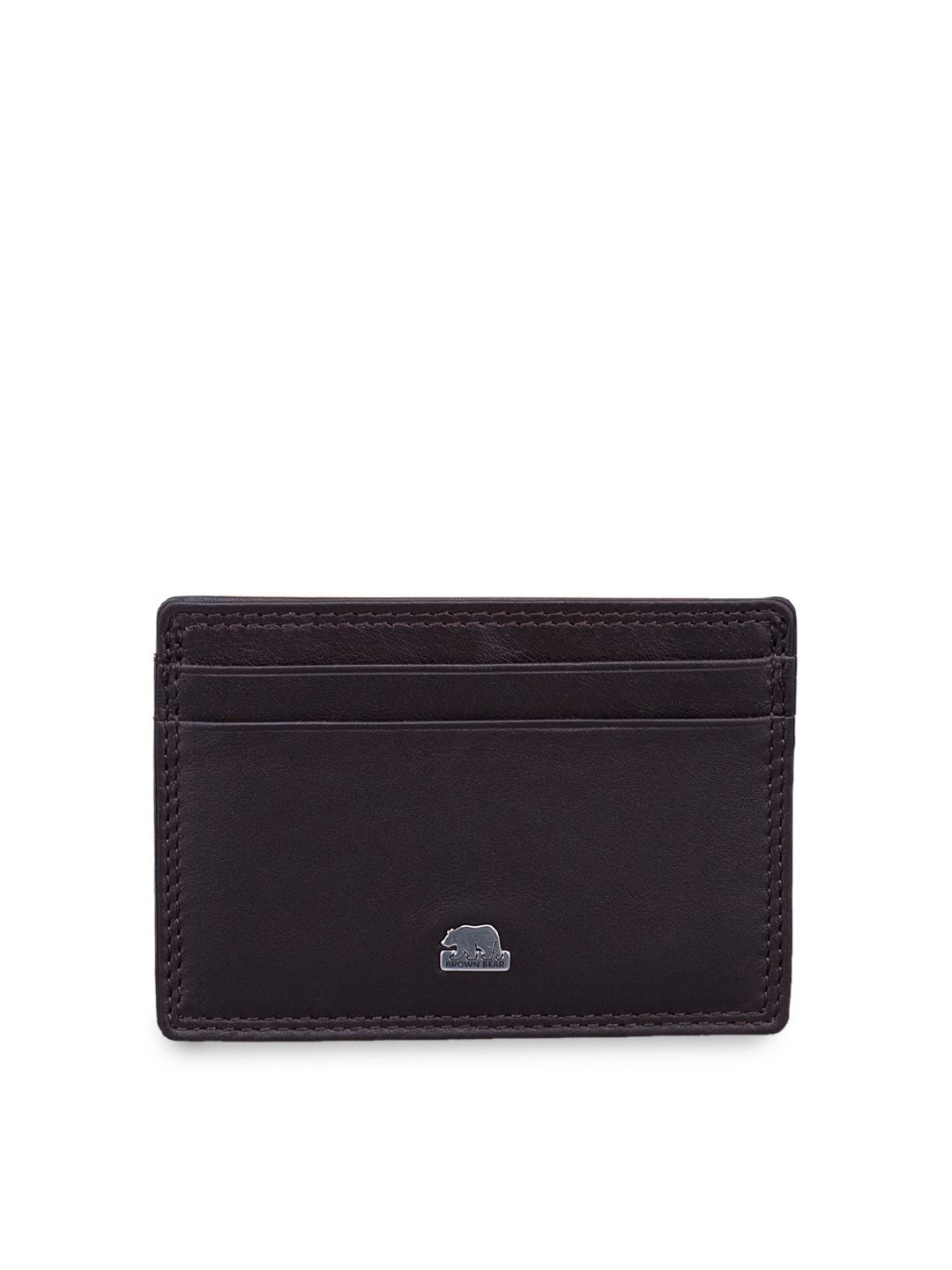 BROWN BEAR Unisex  Genuine Leather RFID Blocking Slim Card Holder Wallet