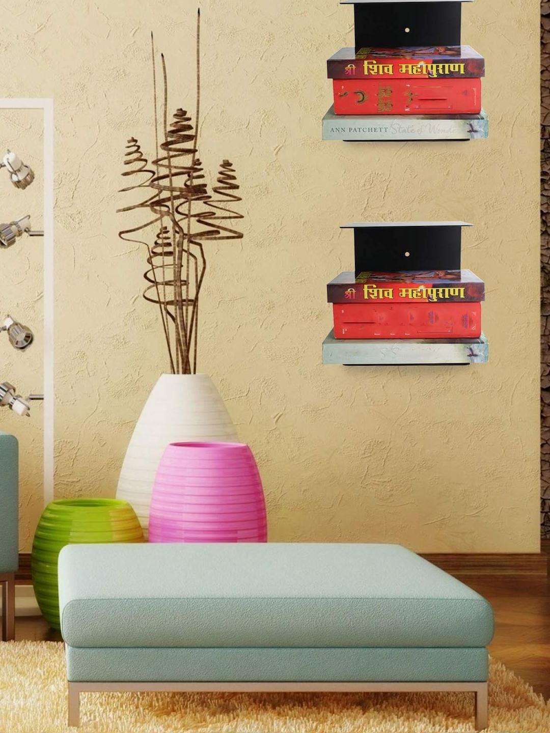 Heavy Duty Metal Wall Mounted Book Shelves
