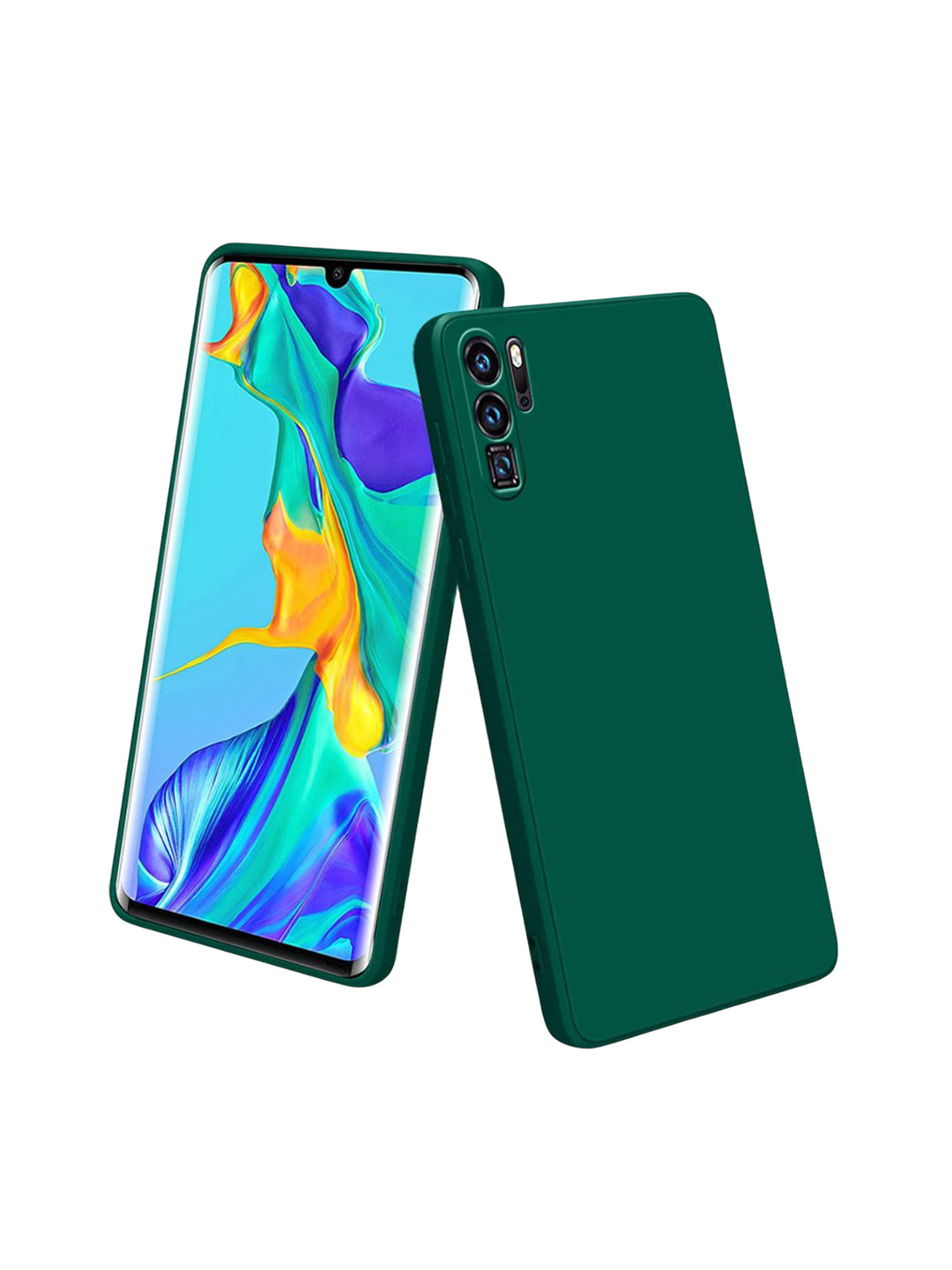 LIRAMARK Solid Printed Huawei P30 Pro Back Case Mobile Accessories