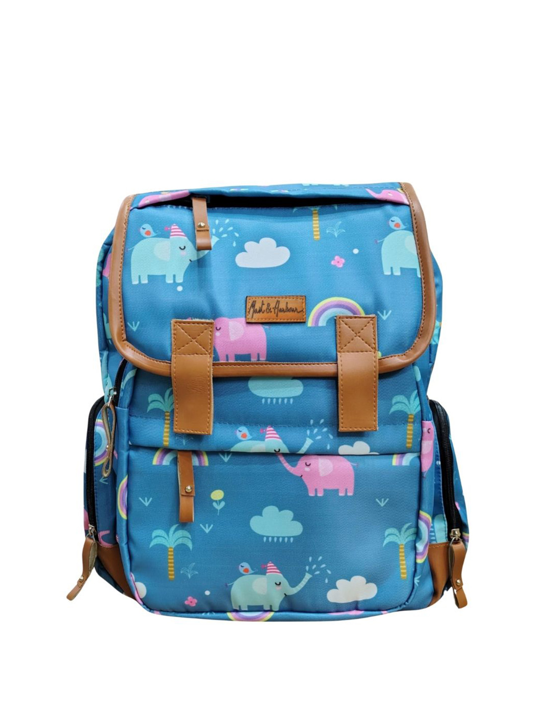 Mast & Harbour Printed Diaper Bag with Laptop Pocket