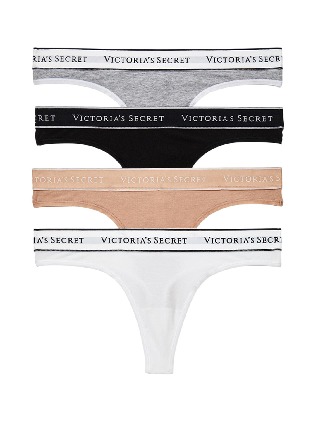Victoria's Secret Pack Of 4 Assorted Seamless Thong Panties 1124633169TG