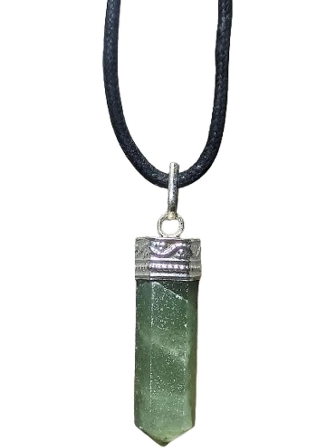 Aldomin Natural Green jade Pencil Pendant