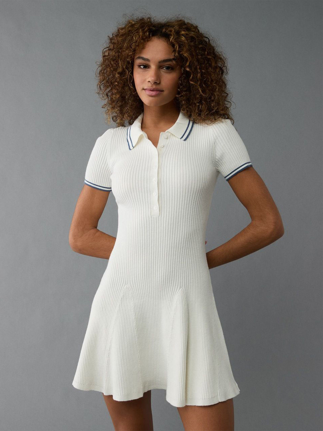 AMERICAN EAGLE OUTFITTERS Women A-Line Polo Mini Dress