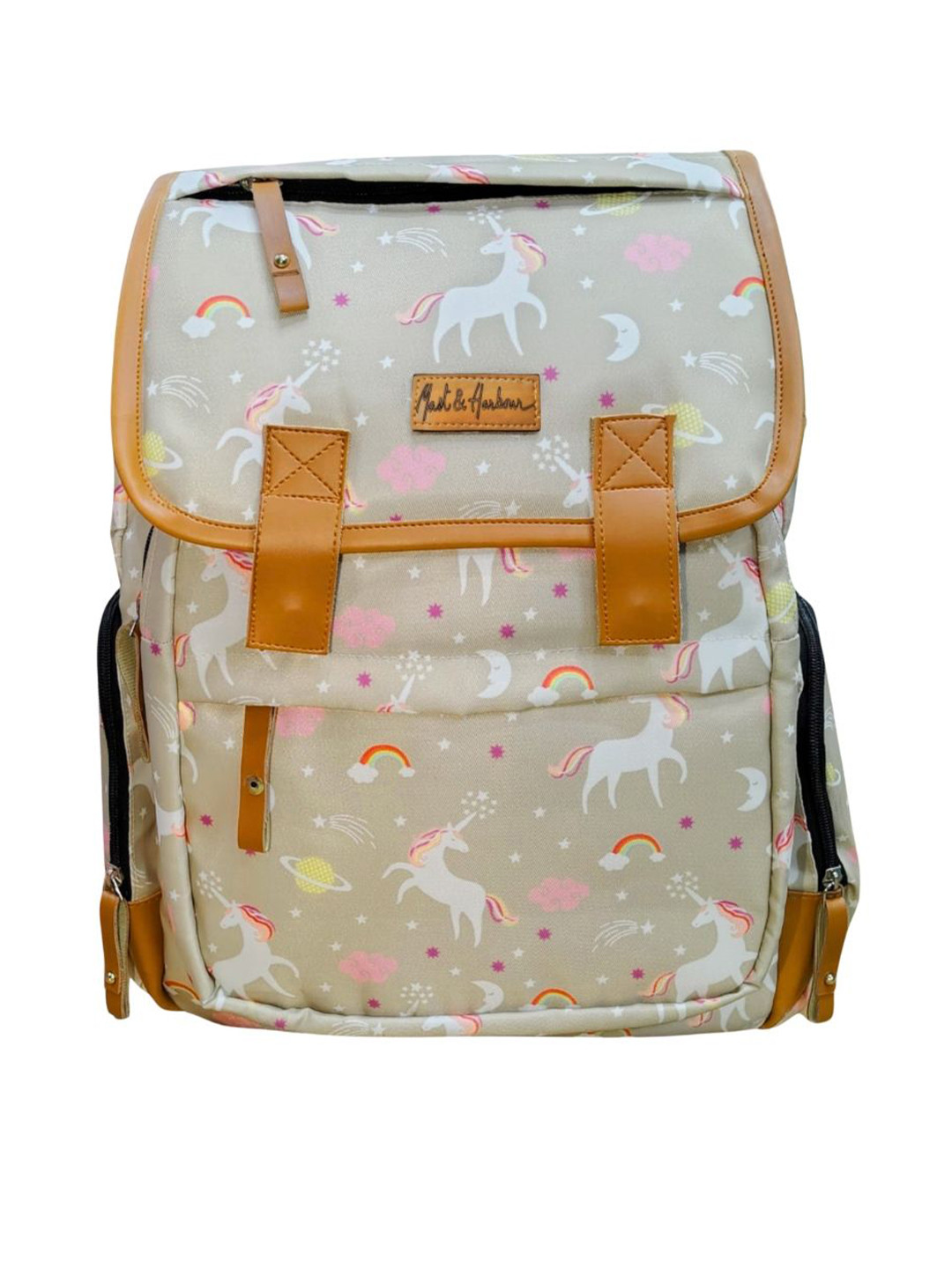 Mast & Harbour Printed Diaper Bag with Laptop Pocket