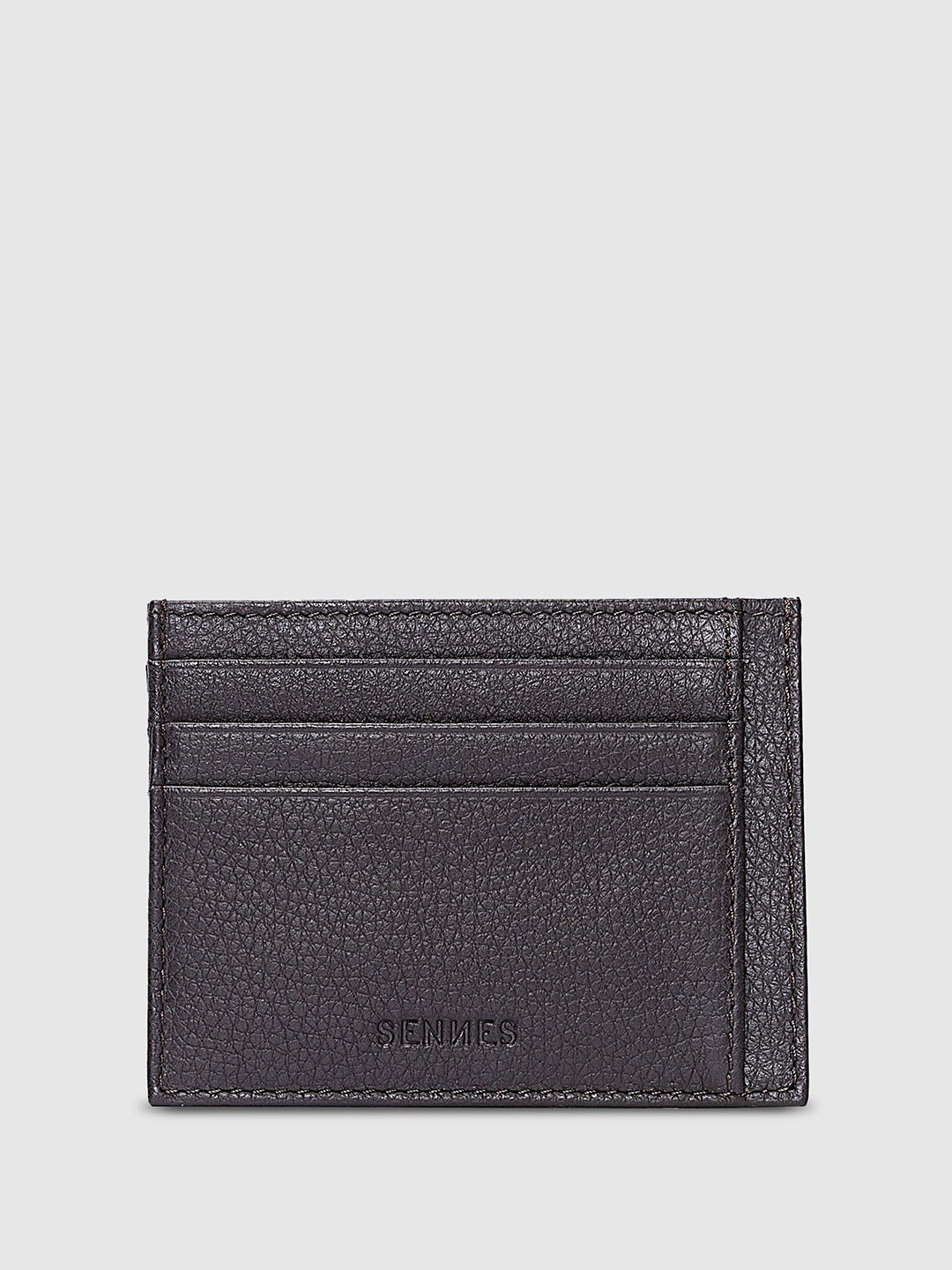 SENNES Unisex Cut Work Leather Card Holder