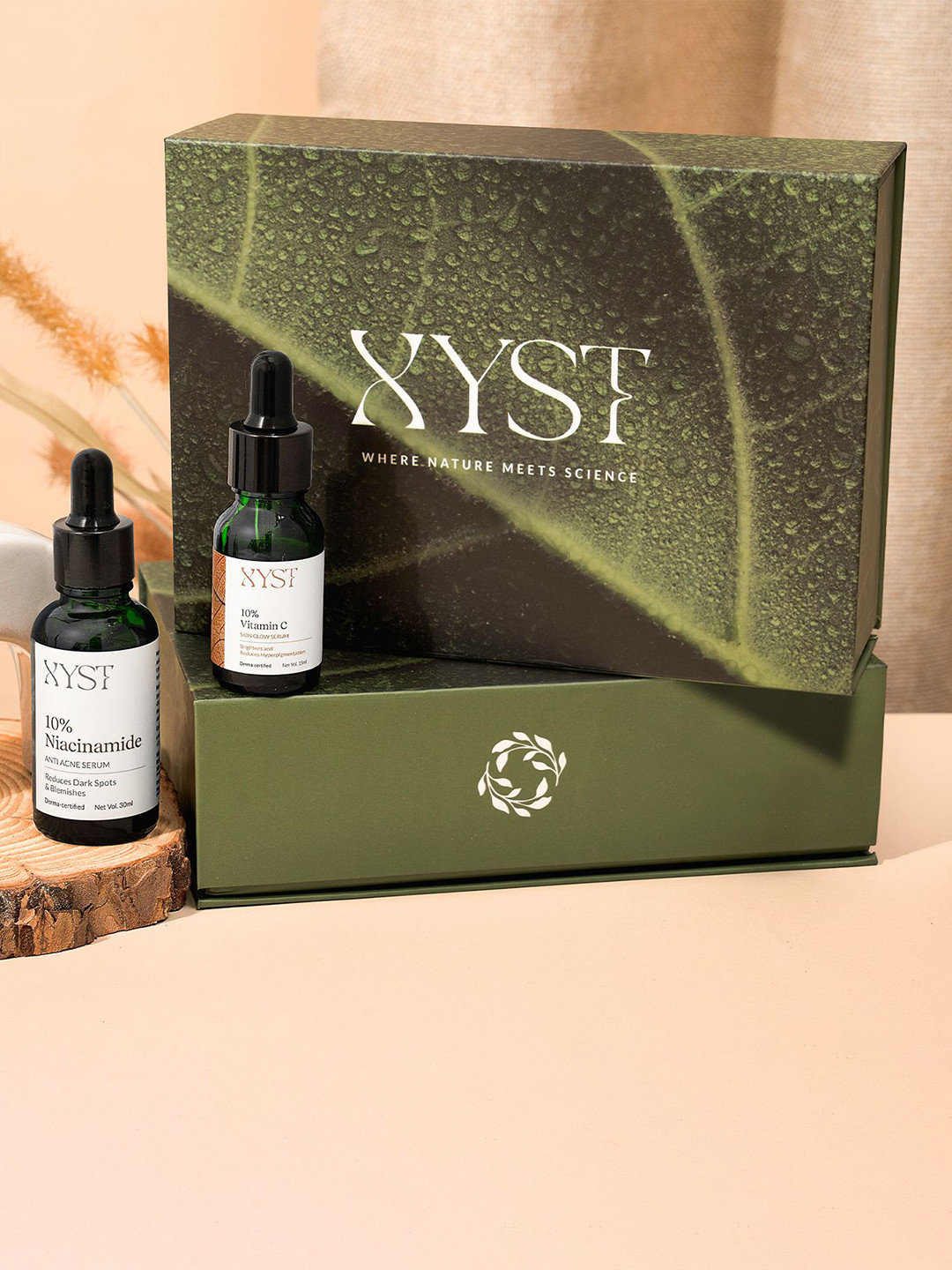 Xyst Set Of 2 Niacinamide Anti Acne Serum 30 ml With Vitamin C Serum-15 ml