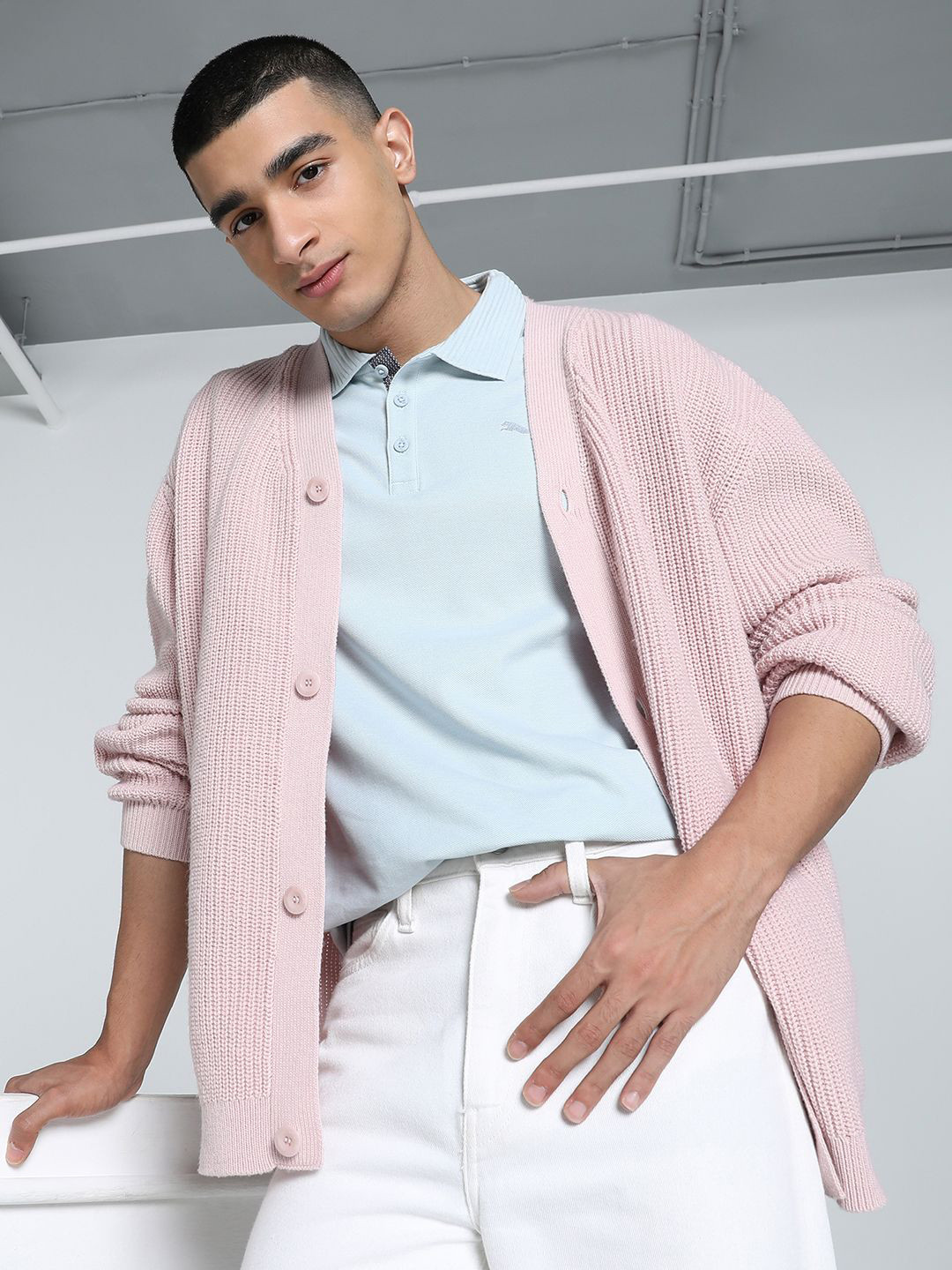 Puma MMQ Men's Relaxed Fit Cardigan