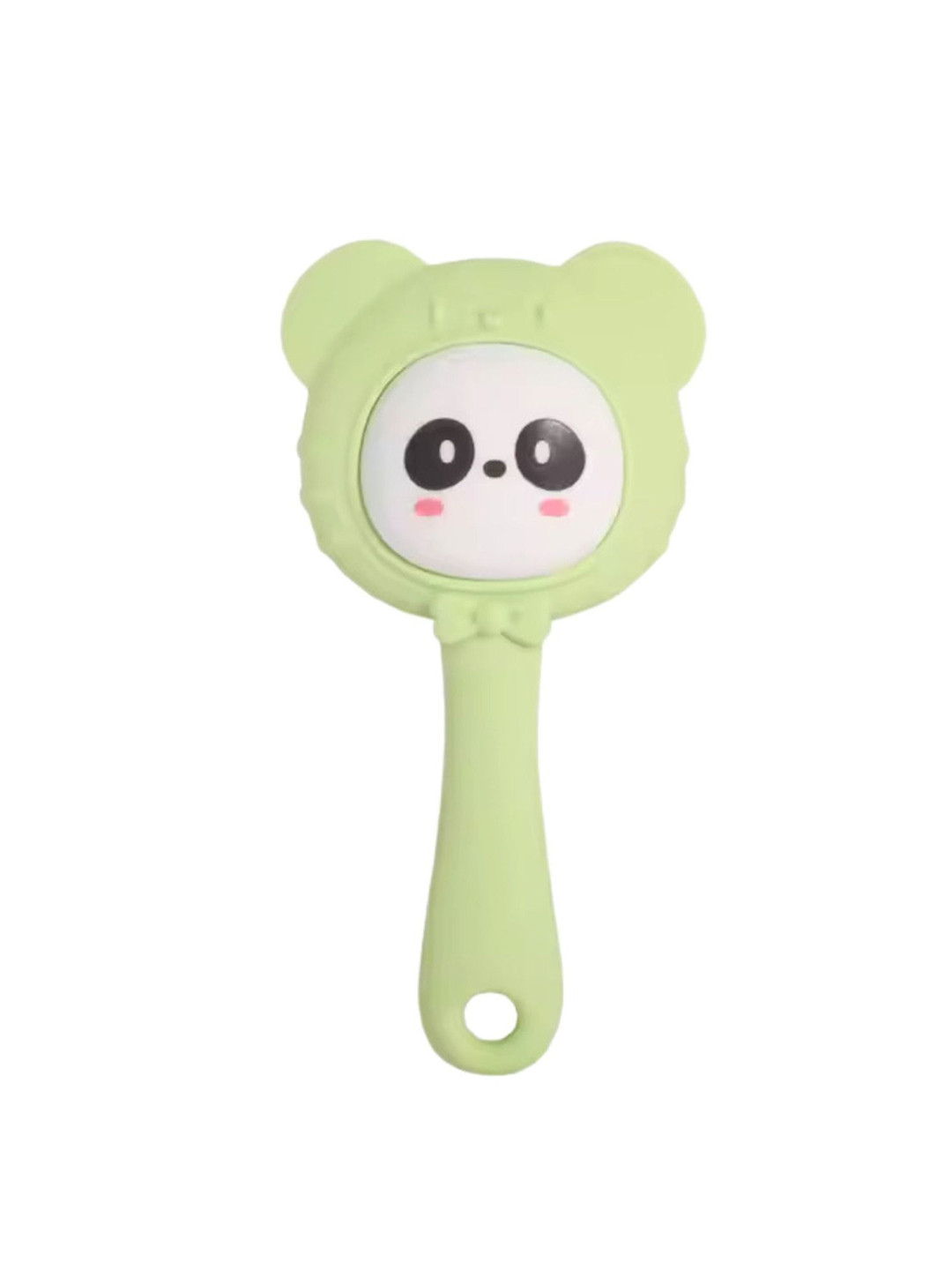 The Little Lookers Green & White Baby Teether CumRattle