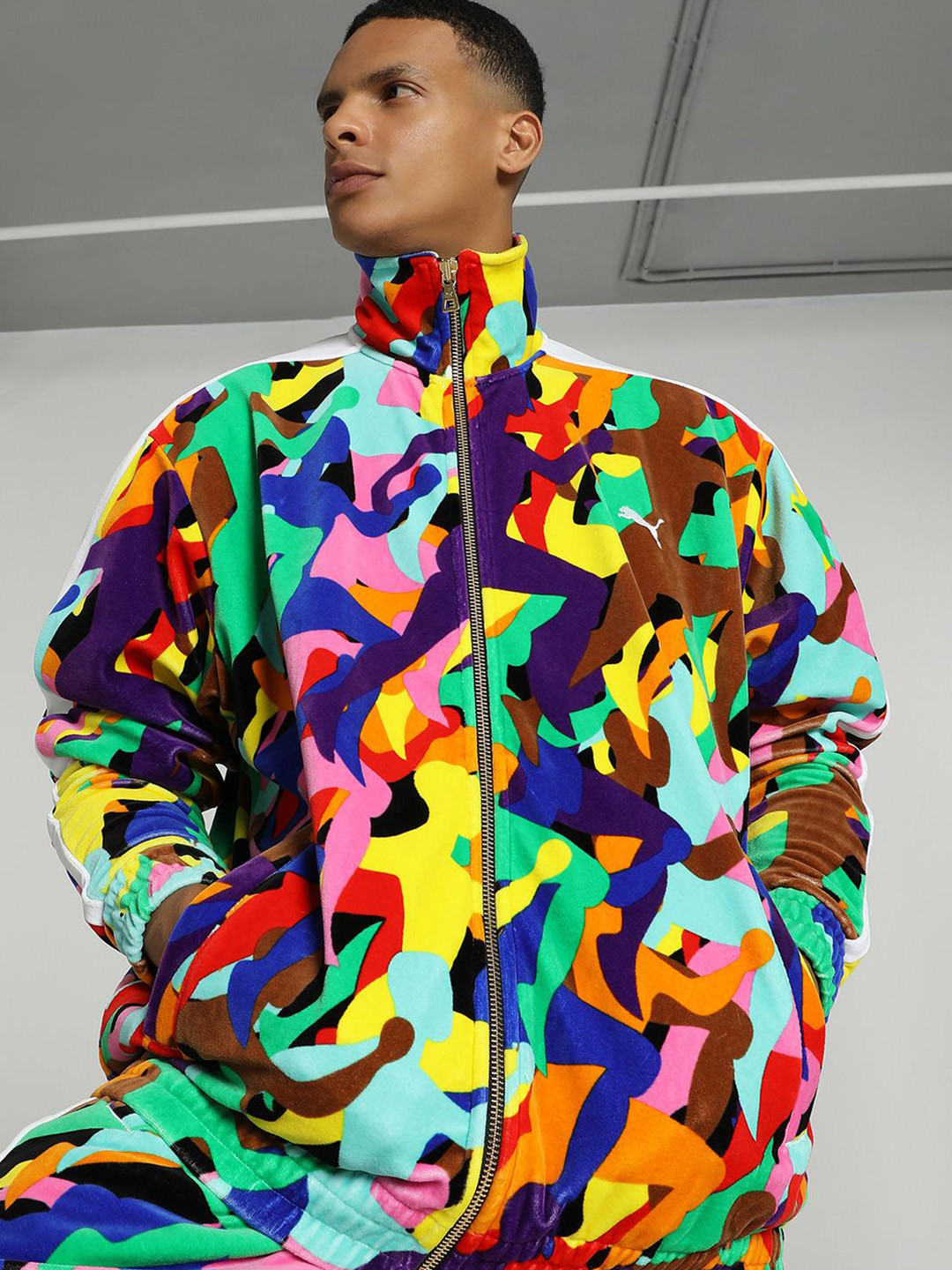 Puma T7 Velour Oversized Track Jacket