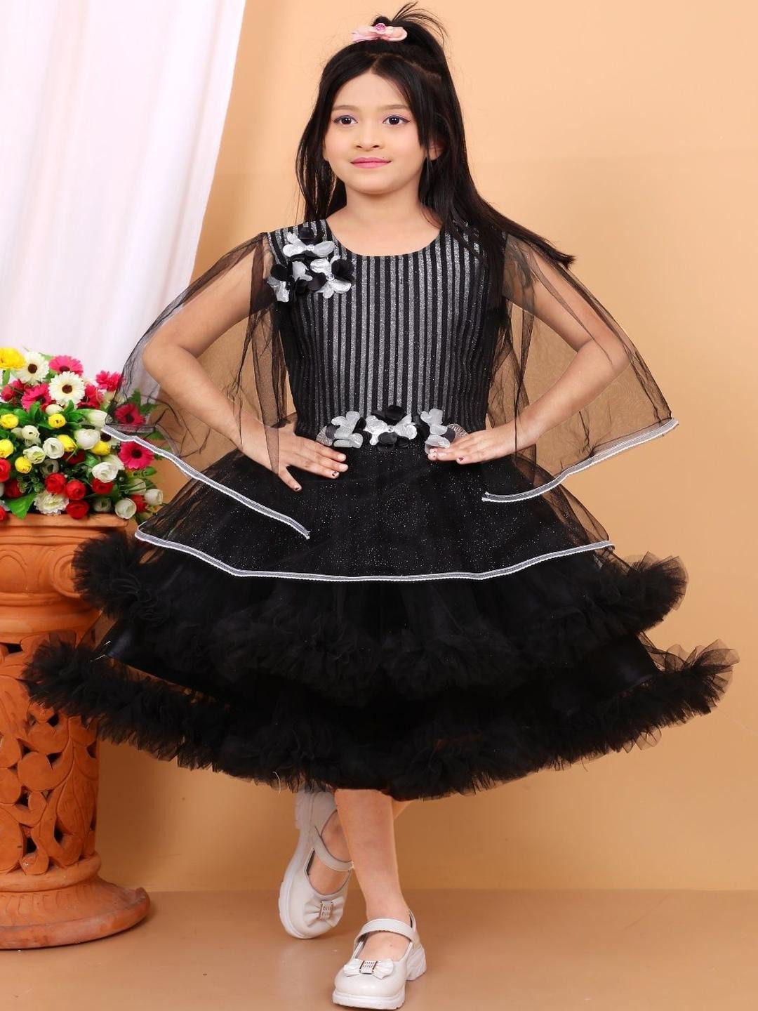 Bongprince Net Fit & Flare Midi Dress