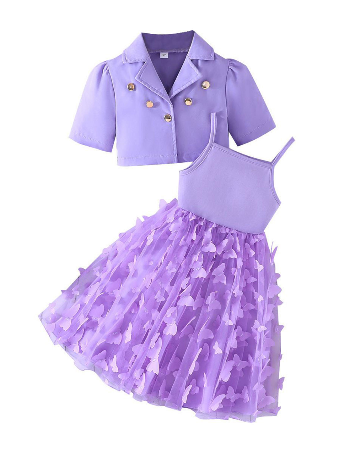 StyleCast x Revolte Girls Tunic With Skirt And Blazer