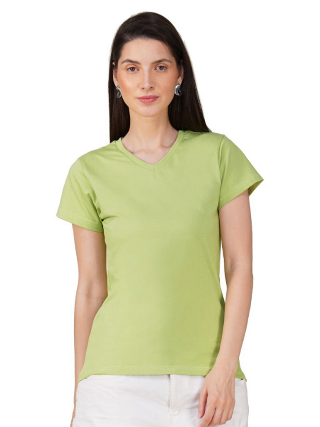 30 Looks V-Neck Cotton T-shirt